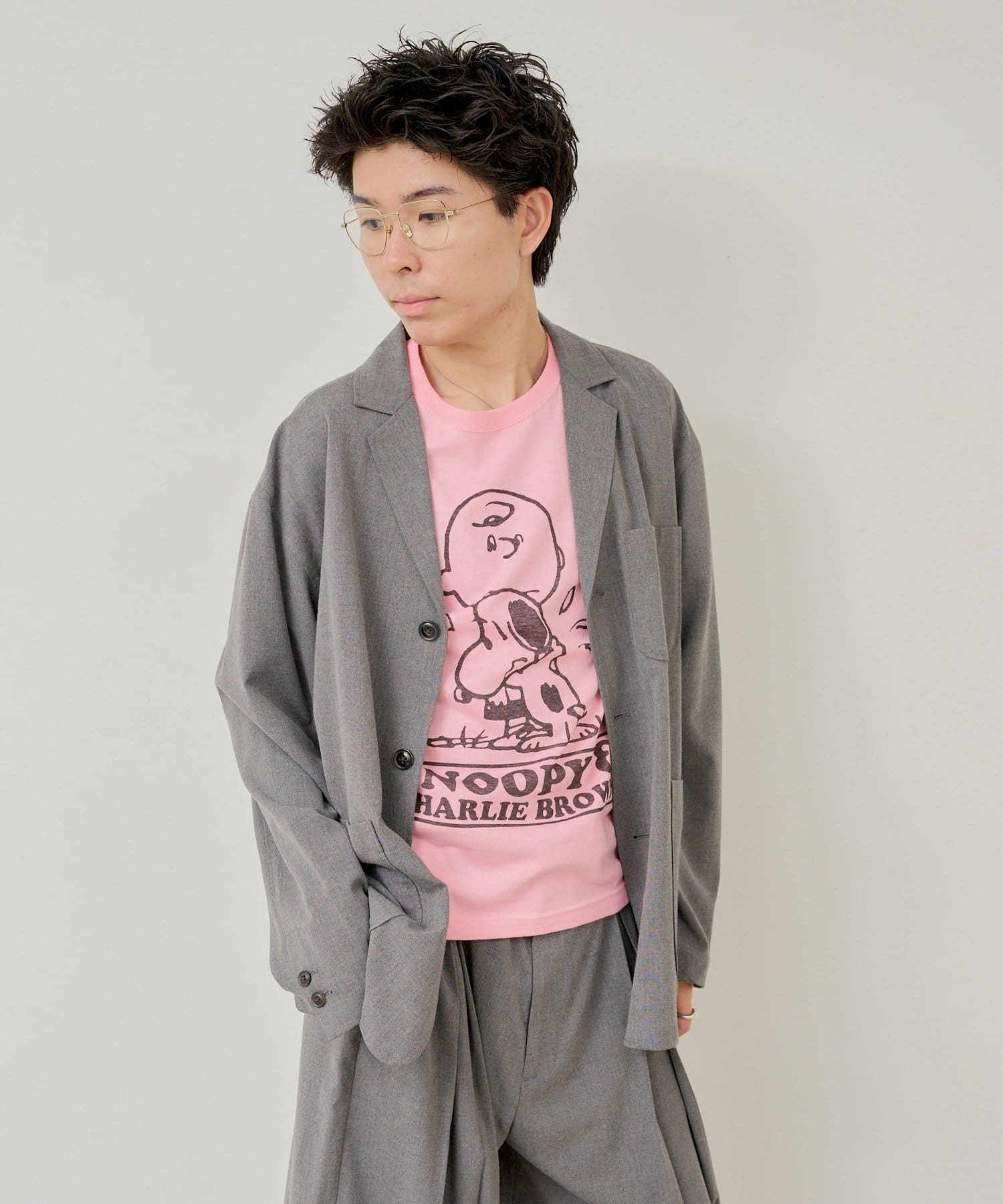 OUTLET(アウトレット) 【Kastane】【WHIMSIC】PEANUTS PRINT T-SHIRT