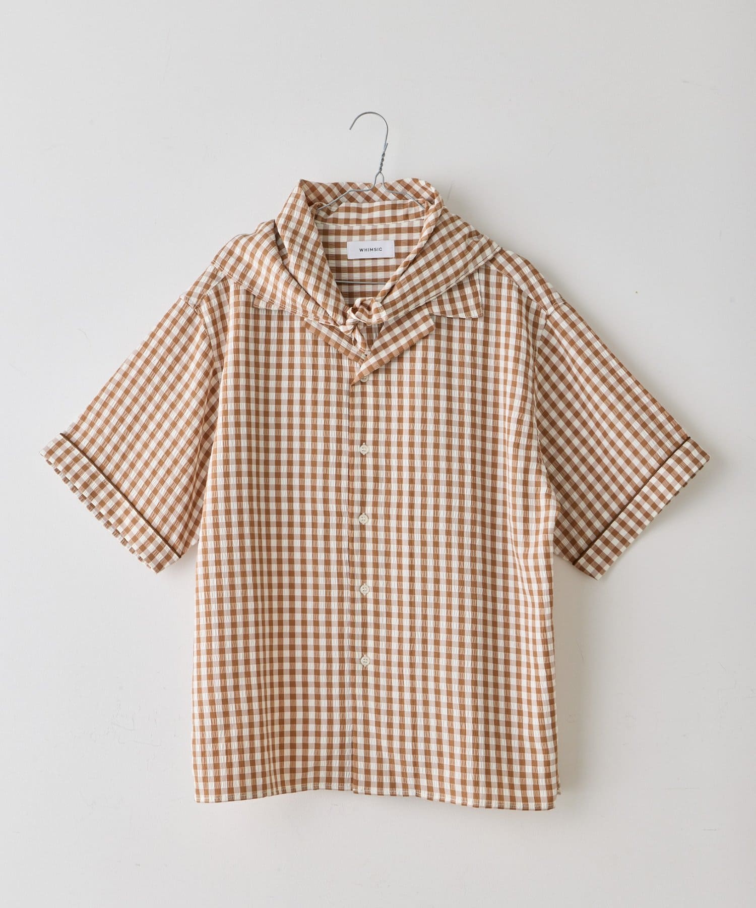 OUTLET(アウトレット) 【Kastane】ギンガムチェックバンダナ付きスリーピングシャツ