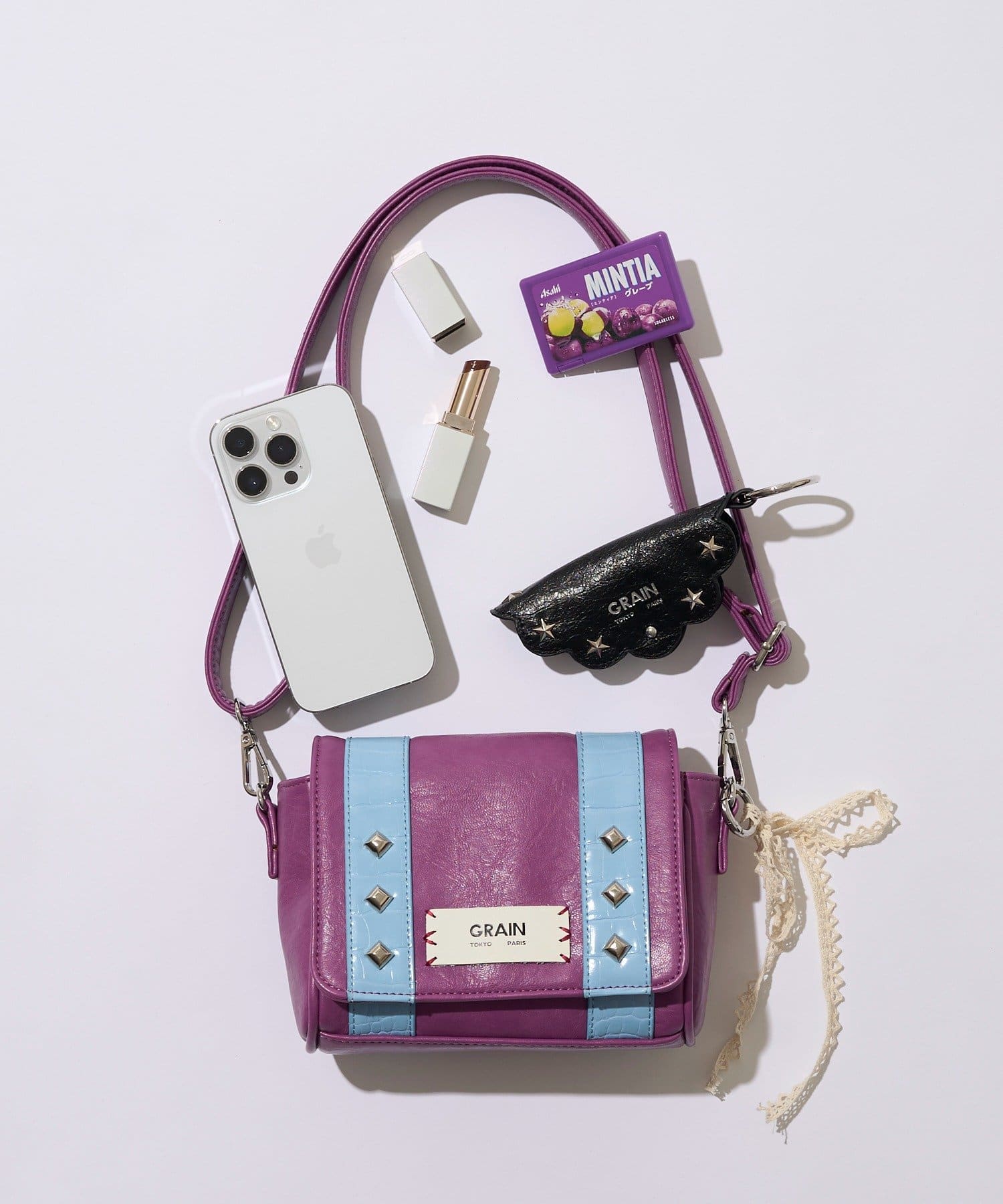 OUTLET(アウトレット) 【Ciaopanic】クロココンビスタッズミニショルダー