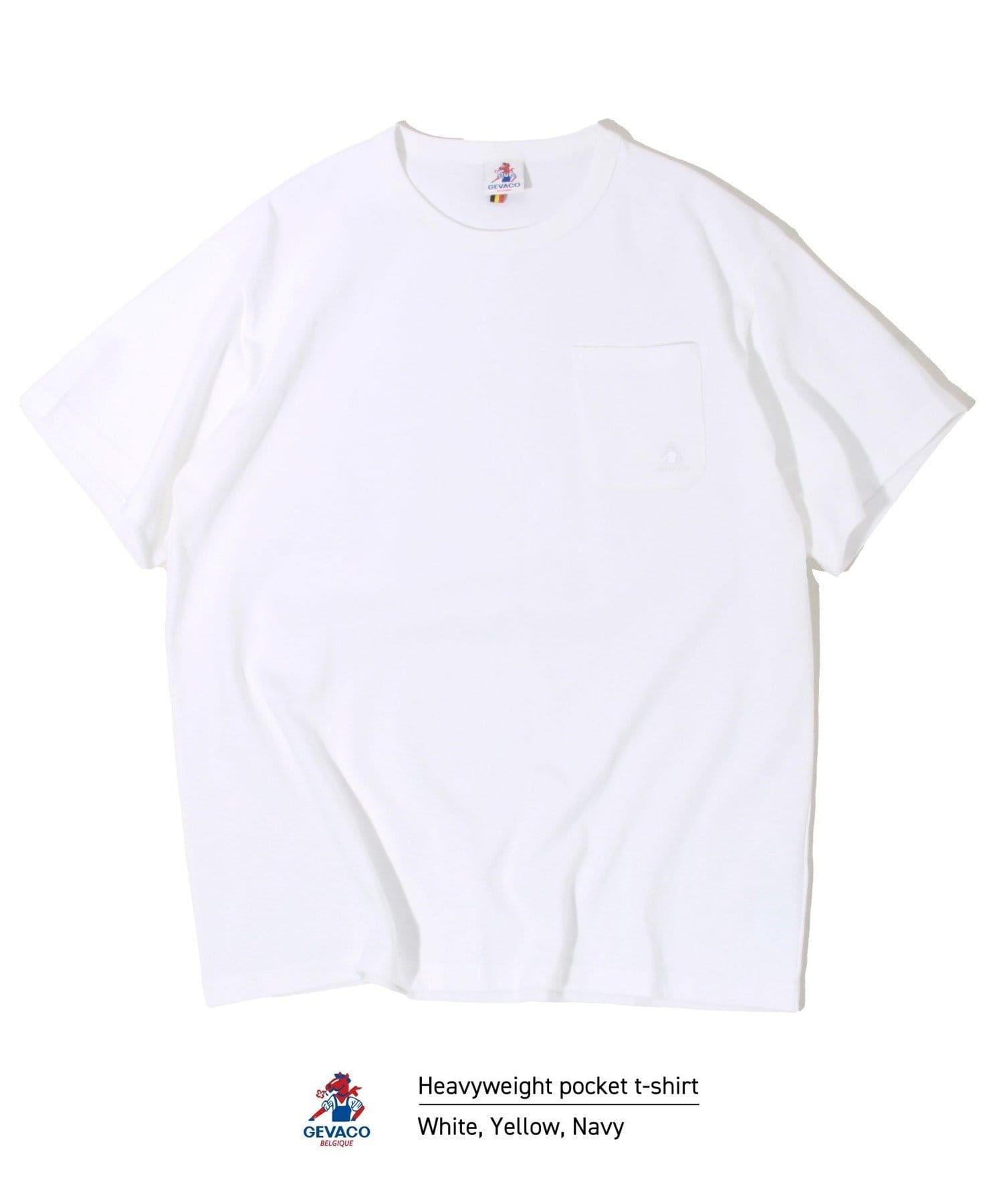 FREDY & GLOSTER(フレディ アンド グロスター) 【GEVACO/ゲバコ】ベーシックオープンエンド天竺ポケット刺繍Tシャツ