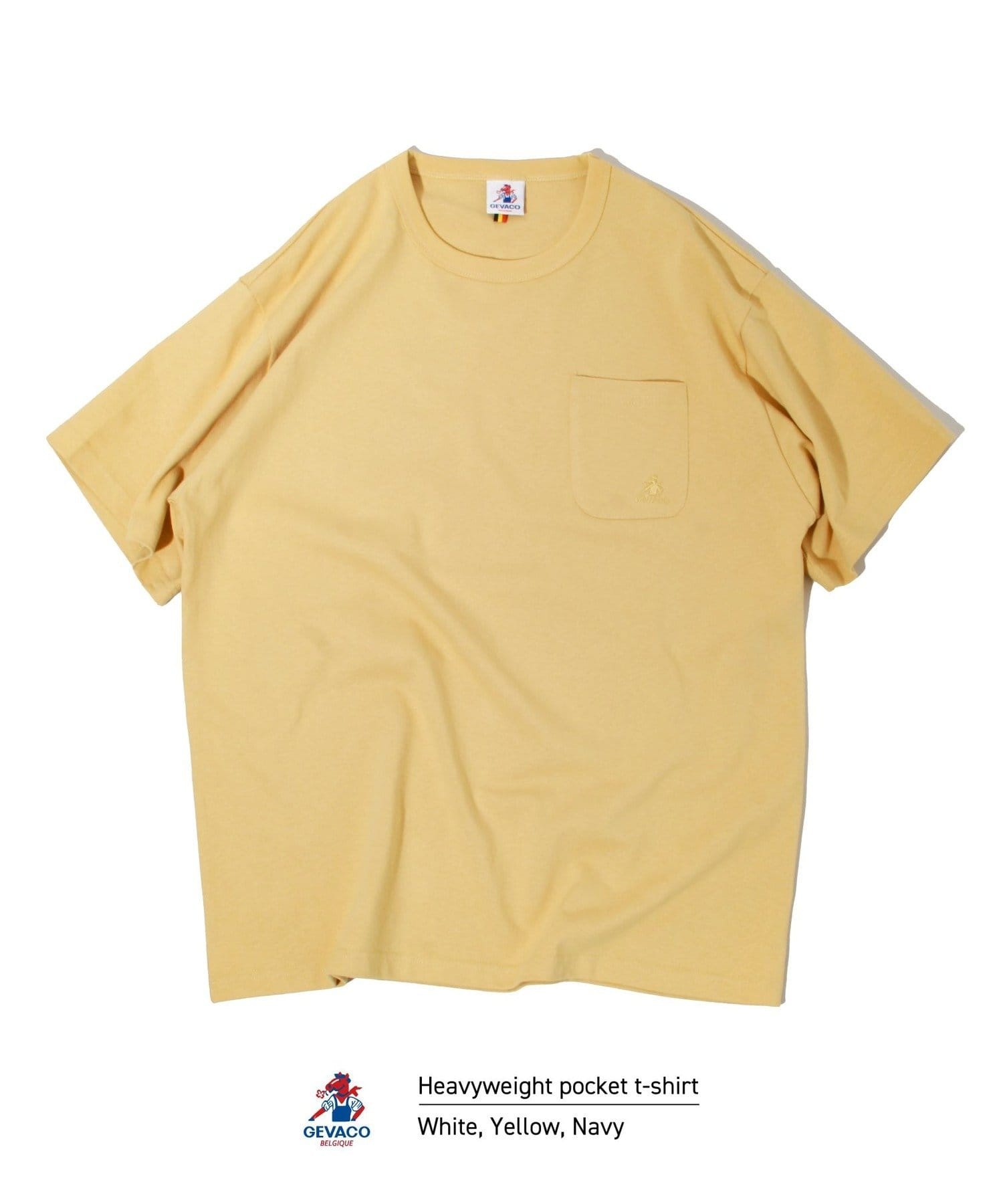 FREDY & GLOSTER(フレディ アンド グロスター) 【GEVACO/ゲバコ】ベーシックオープンエンド天竺ポケット刺繍Tシャツ