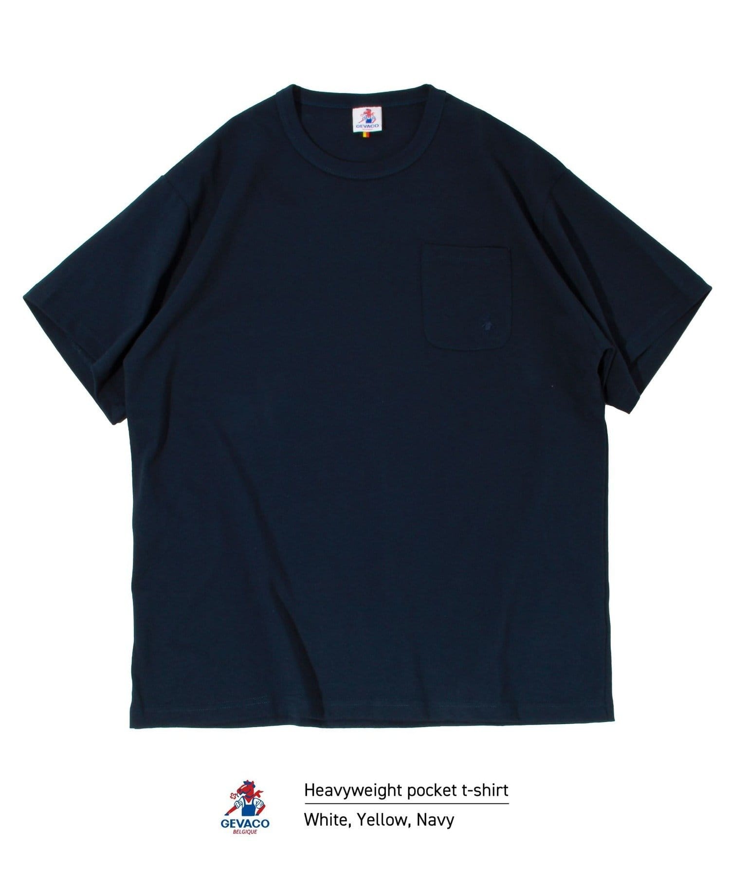 FREDY & GLOSTER(フレディ アンド グロスター) 【GEVACO/ゲバコ】ベーシックオープンエンド天竺ポケット刺繍Tシャツ