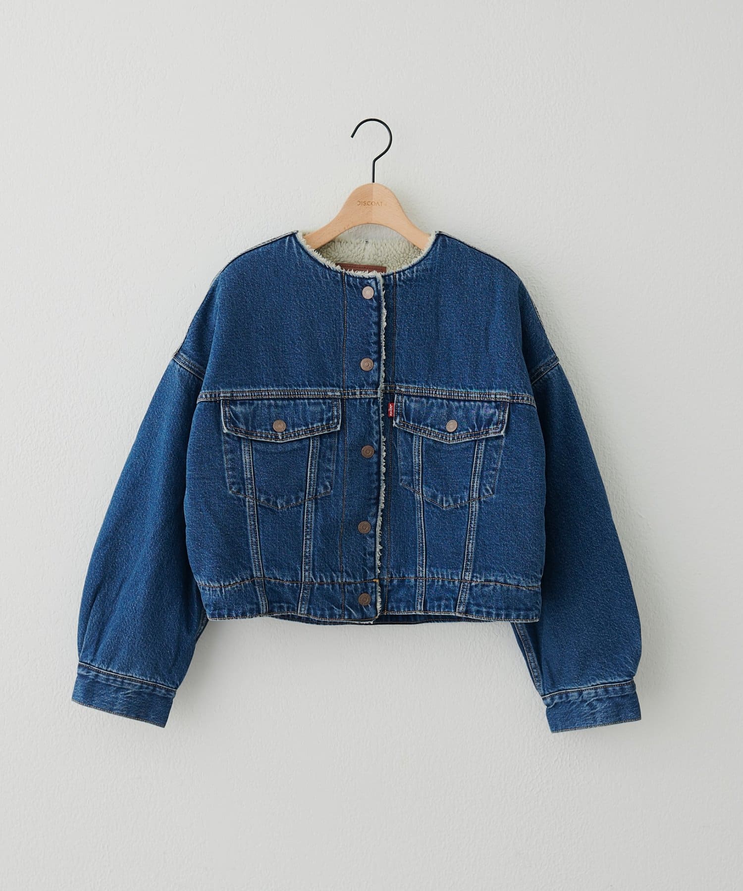 DISCOAT(ディスコート) Levi's COLLARLESS CROP TRUCKER