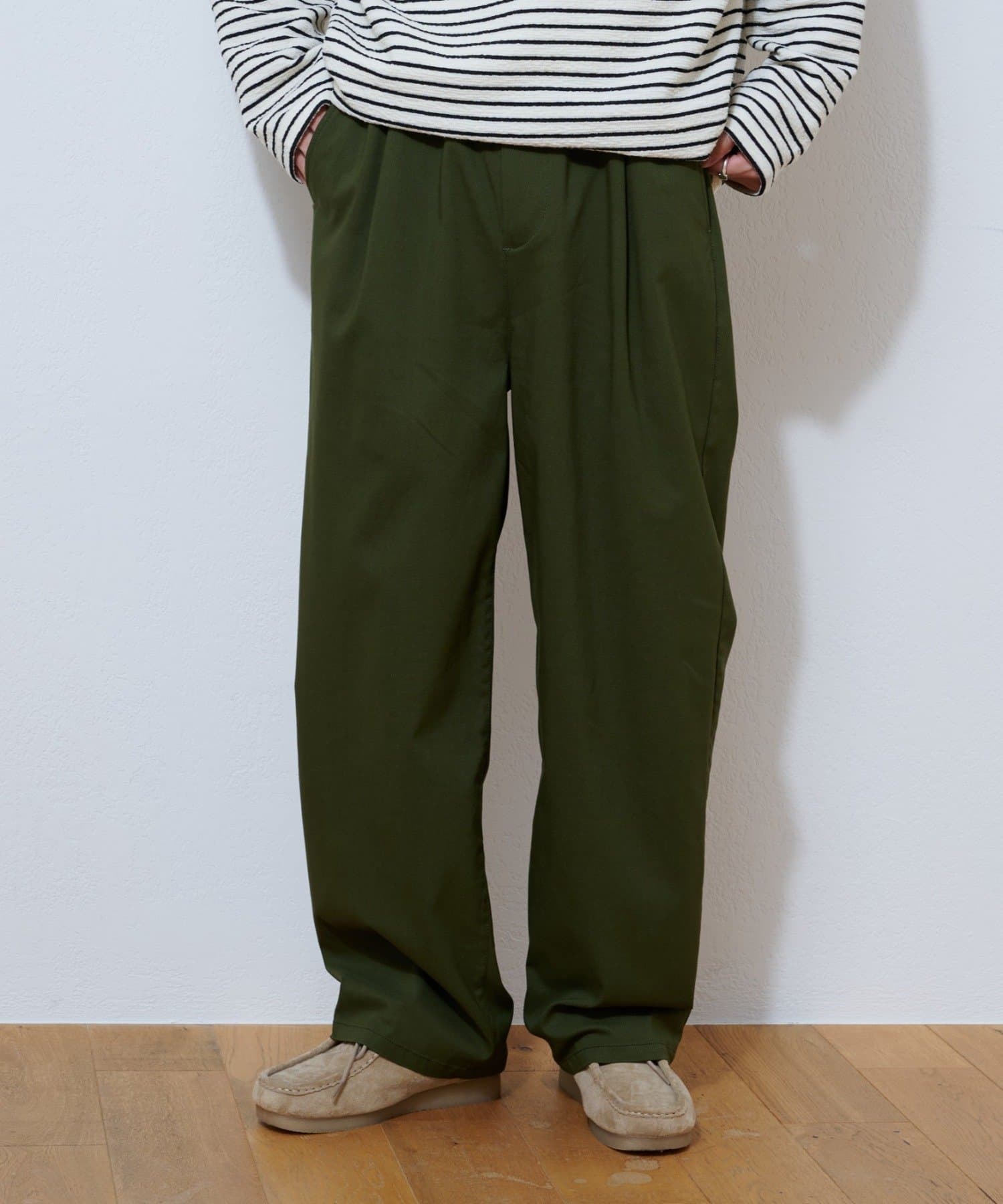 CIAOPANIC TYPY(チャオパニックティピー) ストレッチカルゼテーパードパンツ