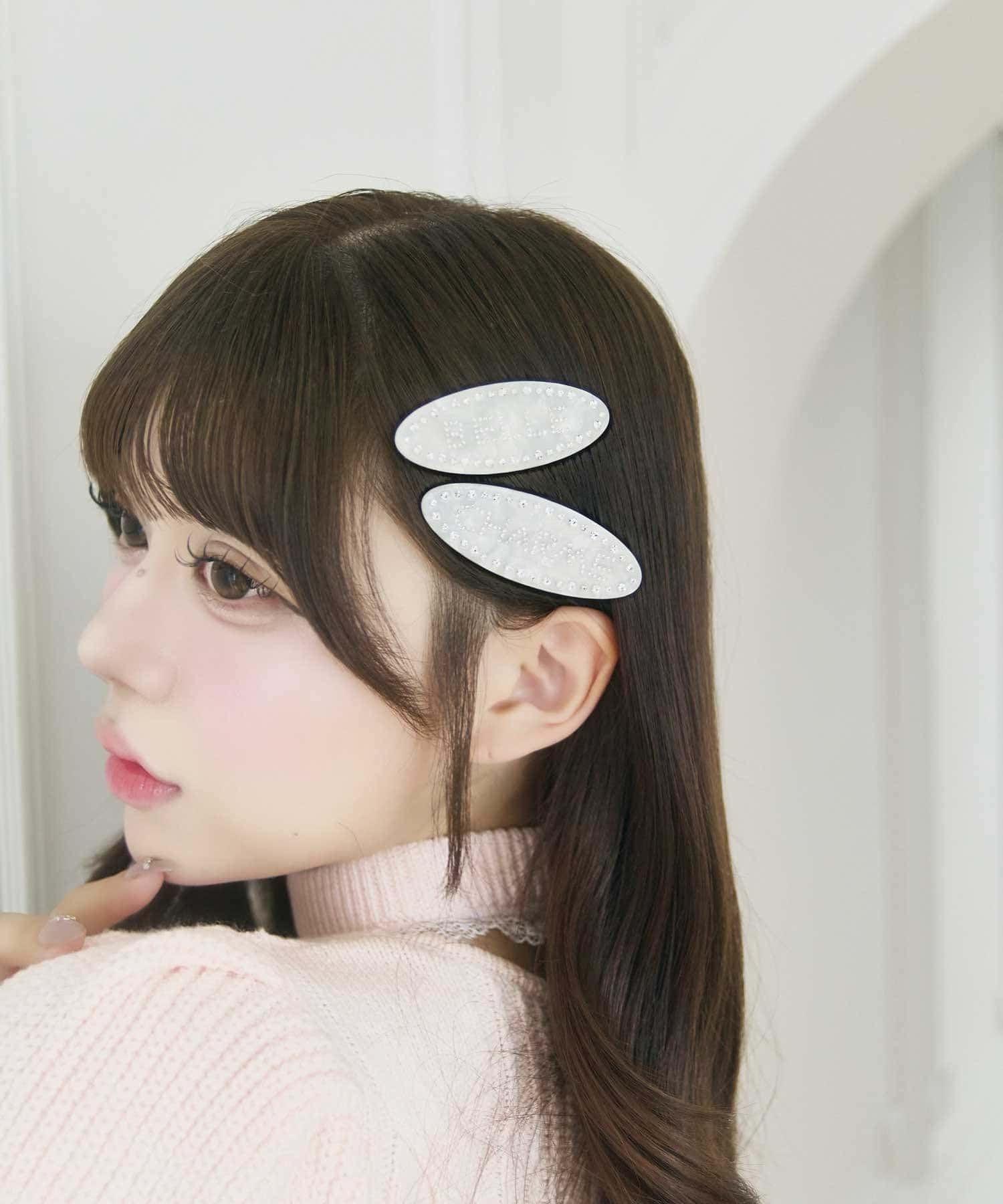 Belle Charme(ベルシャルム) Jewel Logo Hair Clip