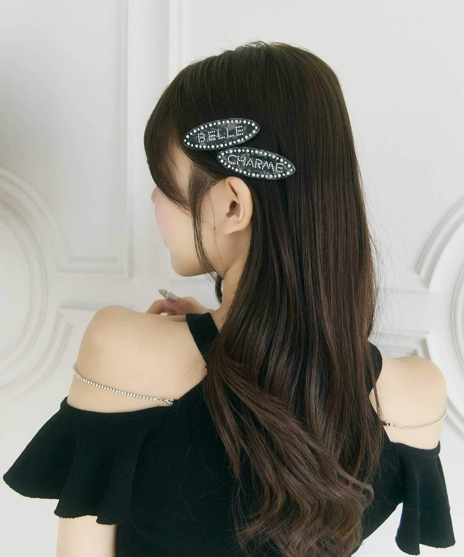 Belle Charme(ベルシャルム) Jewel Logo Hair Clip