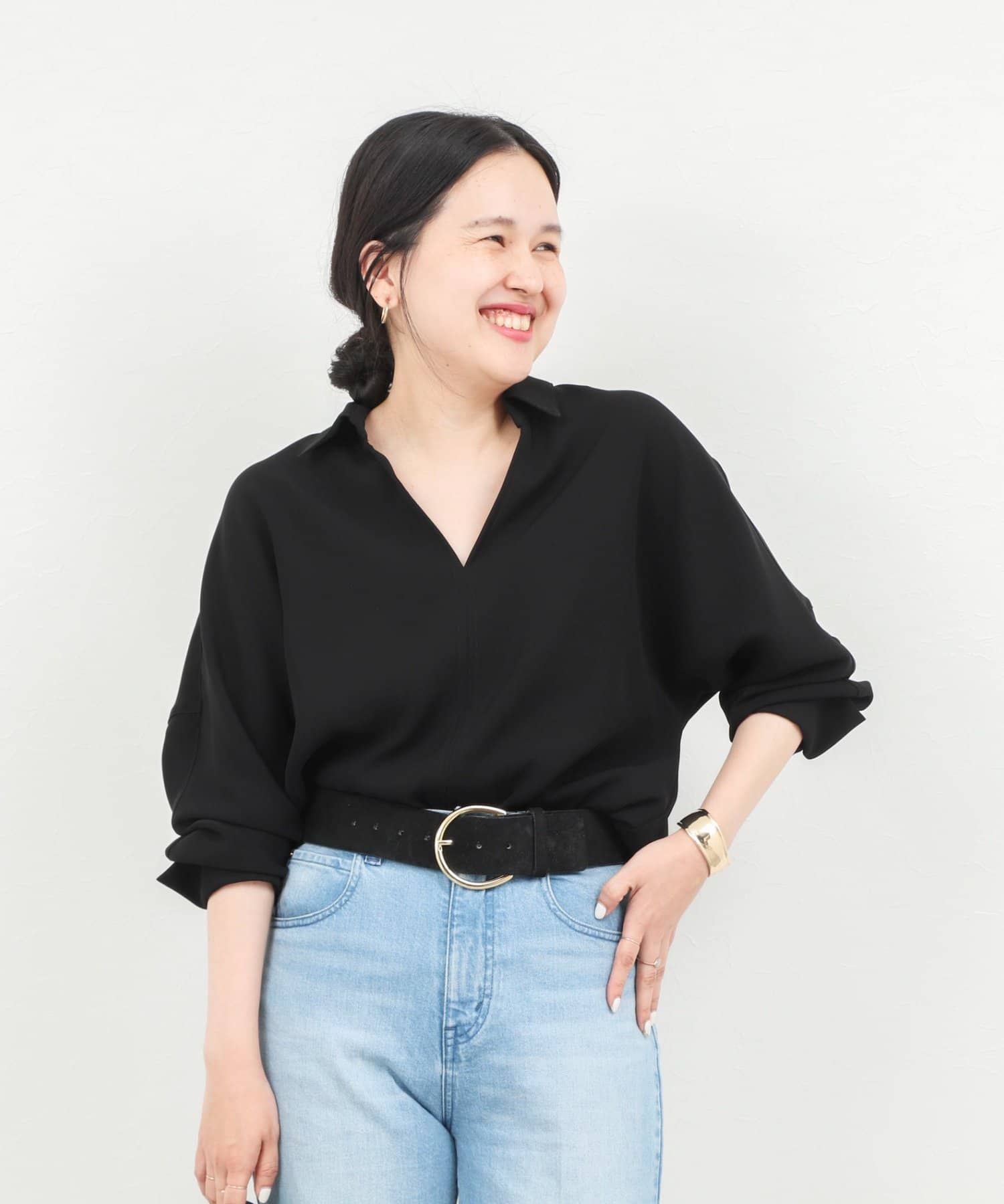 NOLLEY'S(ノーリーズ) 【一部WEB限定カラー】《セットアップ対応》ウォッシャブルツイルスキッパーシャツ