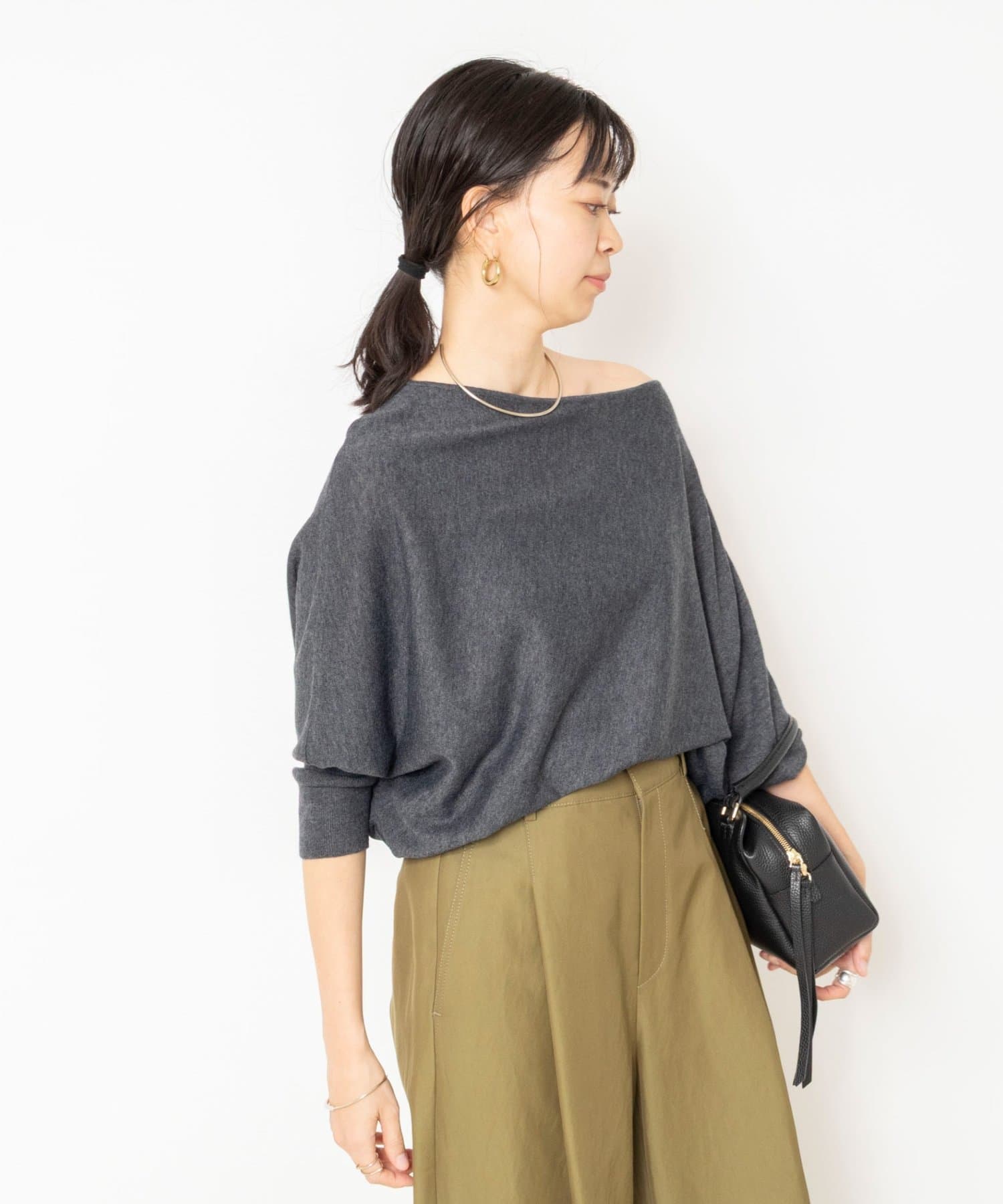 NOLLEY'S(ノーリーズ) 【BECシリーズ】【一部WEB限定カラーアイテム】ドレープドルマンプルオーバー