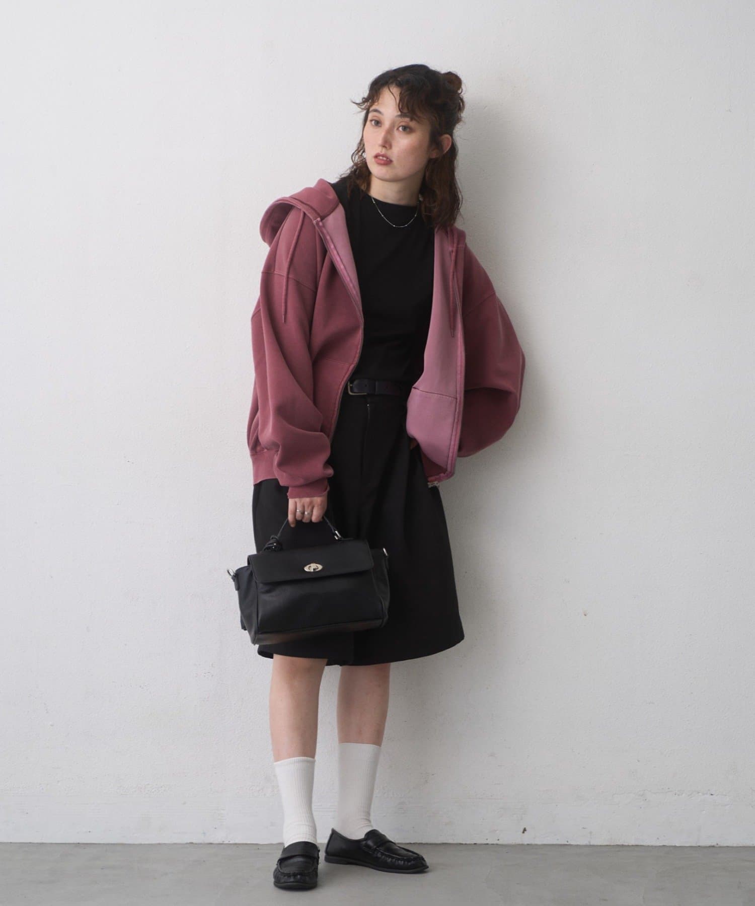 CIAOPANIC TYPY(チャオパニックティピー) 【UNISEX】製品染めダンボールジップパーカー/WEB限定カラーあり