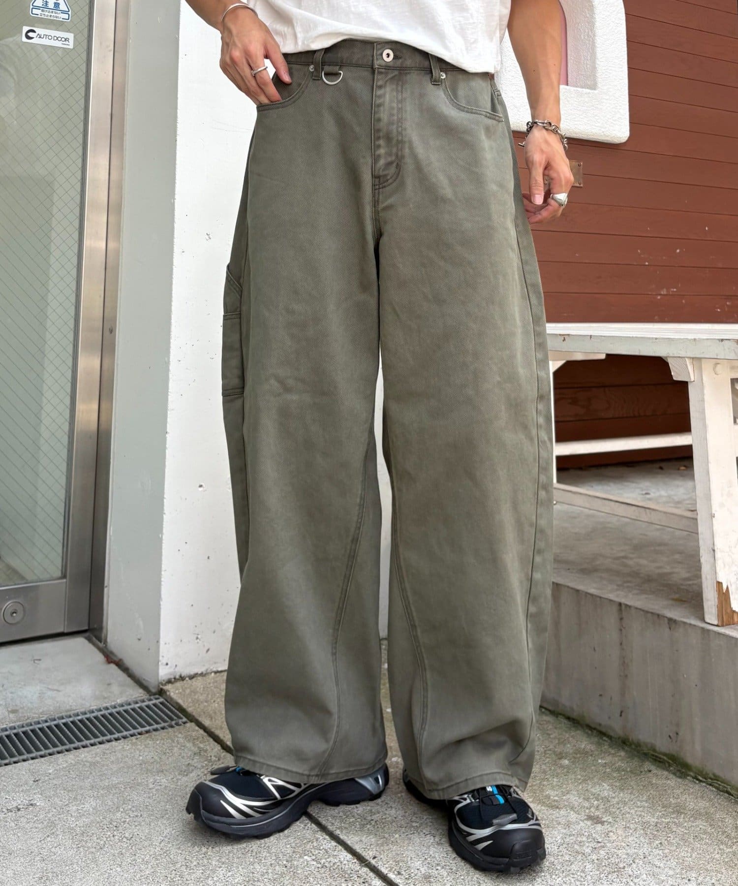 CIAOPANIC TYPY(チャオパニックティピー) ヘビーツイルワイドペインターカーブパンツ