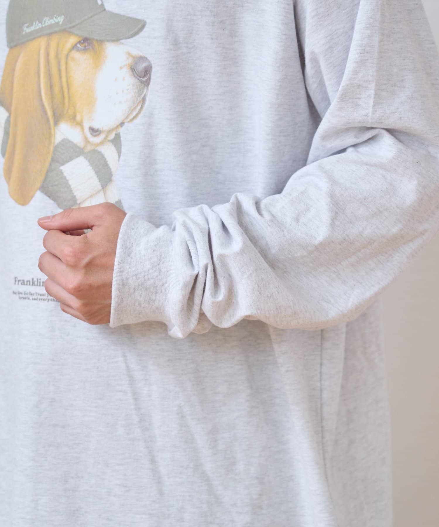 CIAOPANIC TYPY(チャオパニックティピー) 【Franklin Climbing】ヴィンテージDOGグラフィックロンTee