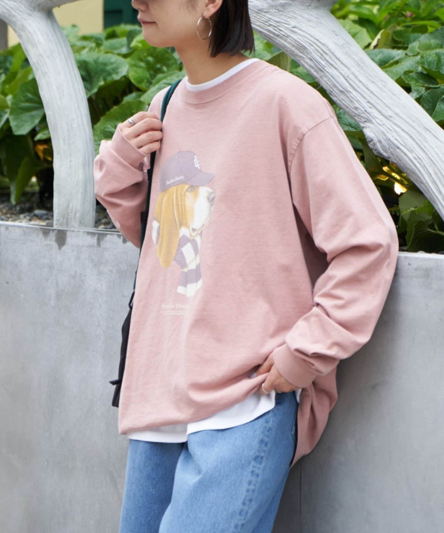 CIAOPANIC TYPY(チャオパニックティピー) 【Franklin Climbing】ヴィンテージDOGグラフィックロンTee