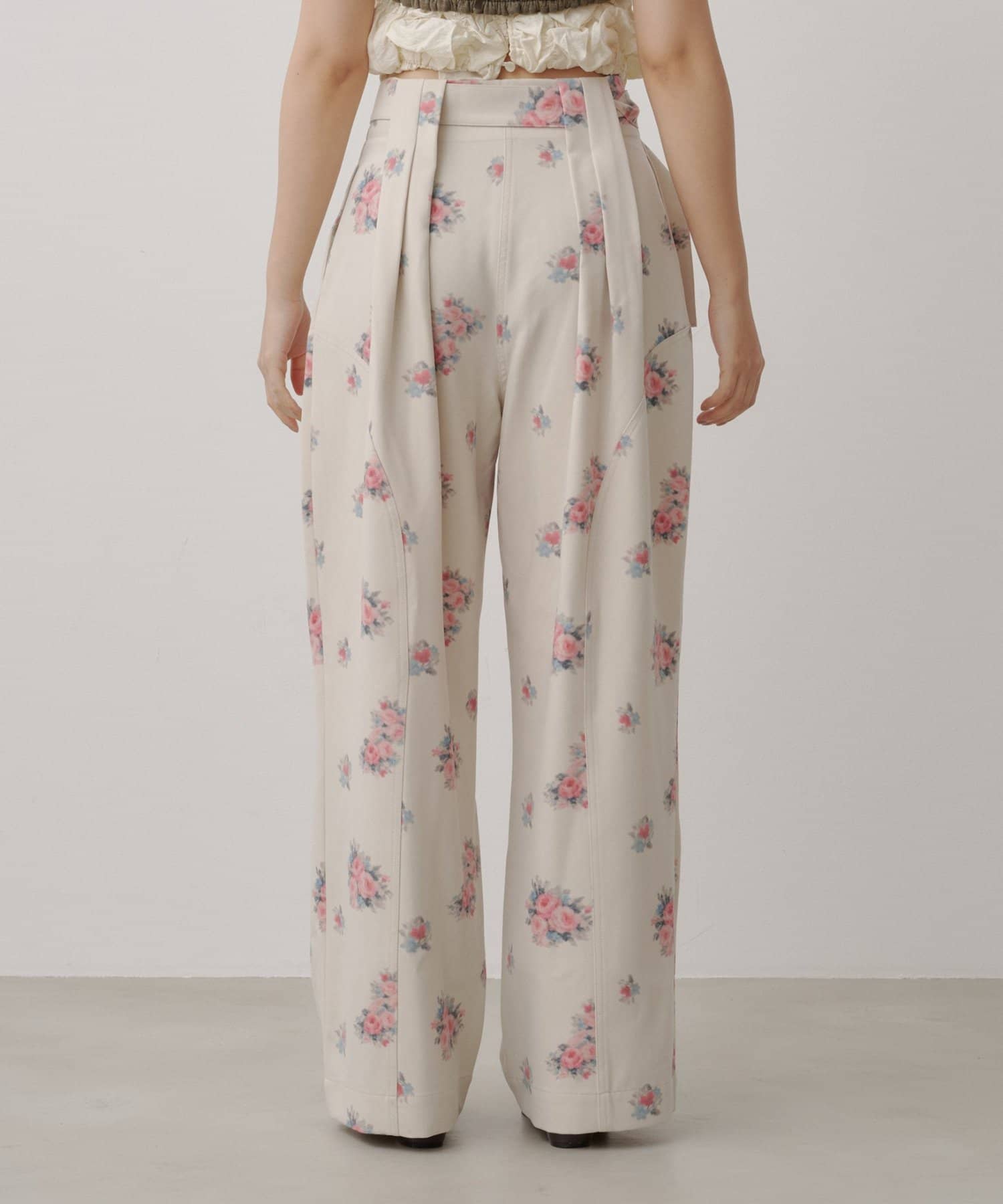 Kastane(カスタネ) 【8.28(金)17：00～8.30(日)23：59限定発売】limited flower belted pants
