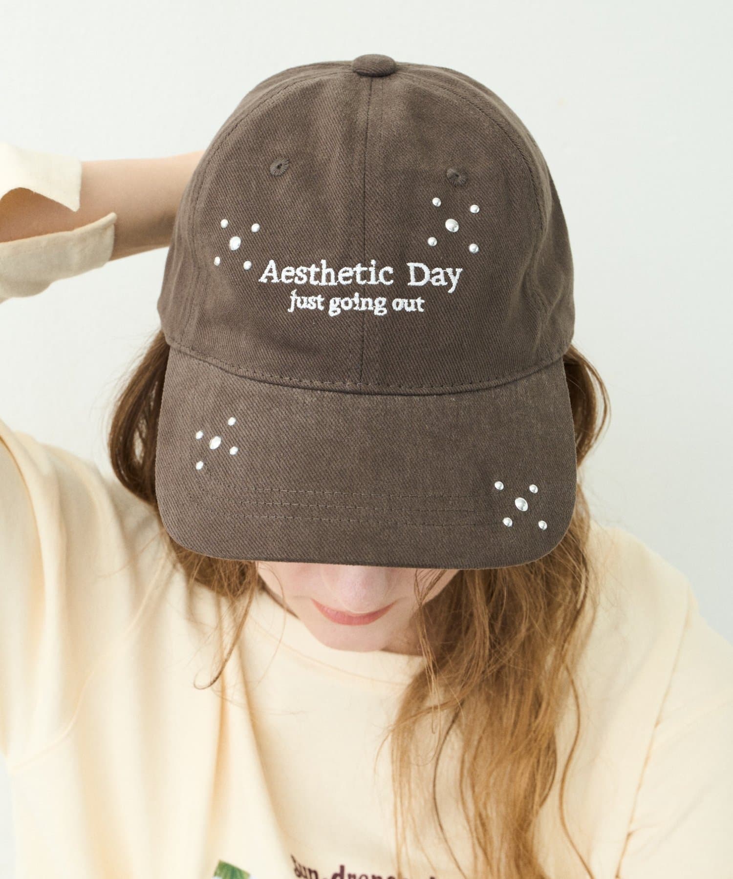 CIAOPANIC TYPY(チャオパニックティピー) 【WEB限定】スタッズデザイン刺繍キャップ