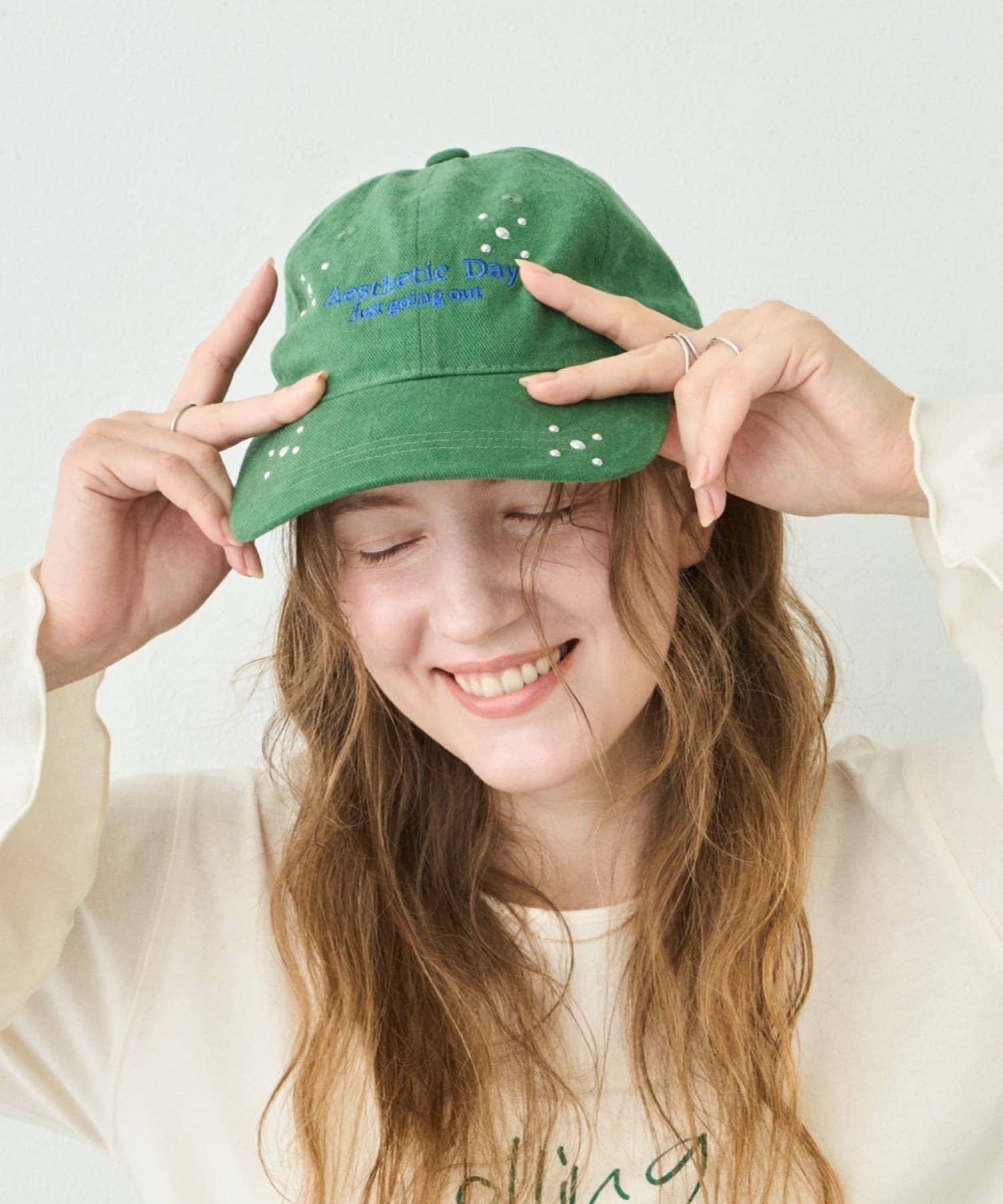 CIAOPANIC TYPY(チャオパニックティピー) 【WEB限定】スタッズデザイン刺繍キャップ