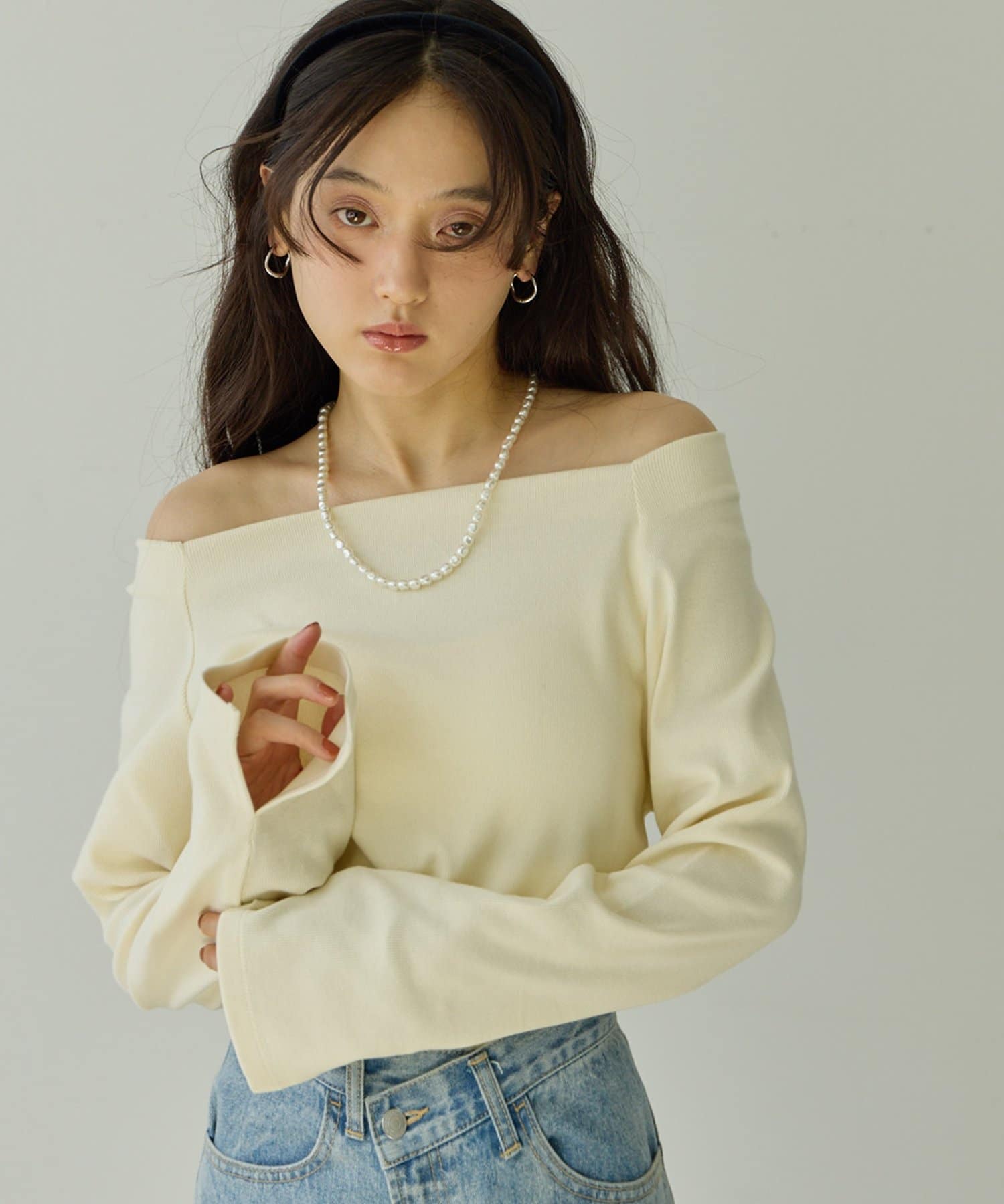 DISCOAT(ディスコート) 【Noka/AW先行予約】2WAYオフショルプルオーバー《WEB限定》