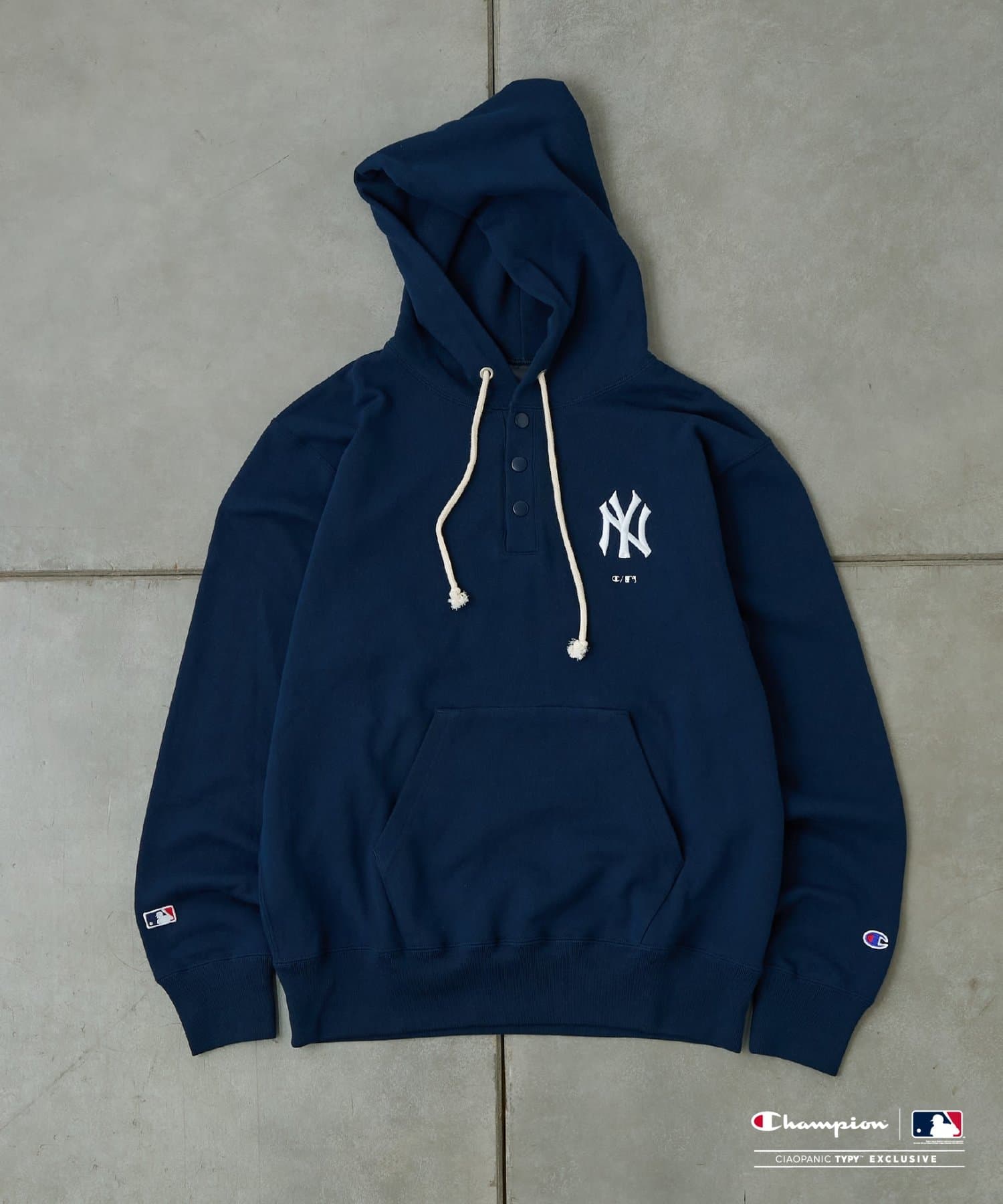 CIAOPANIC TYPY(チャオパニックティピー) MLBChampion別注スナップフーディー