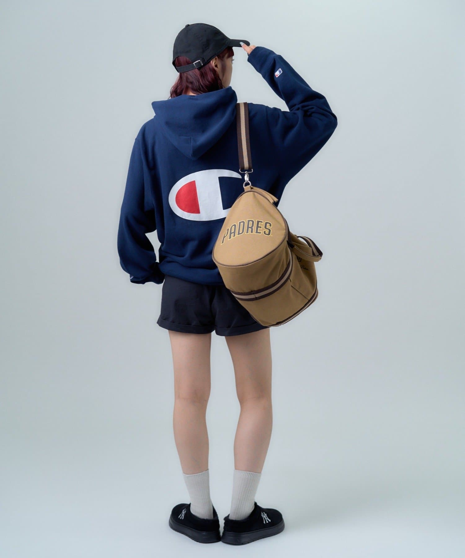 CIAOPANIC TYPY(チャオパニックティピー) MLBChampion別注スナップフーディー
