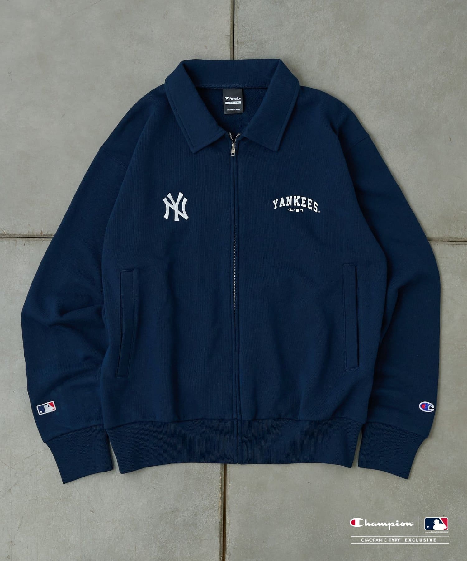 CIAOPANIC TYPY(チャオパニックティピー) MLBChampion別注襟付ZIPカーデ