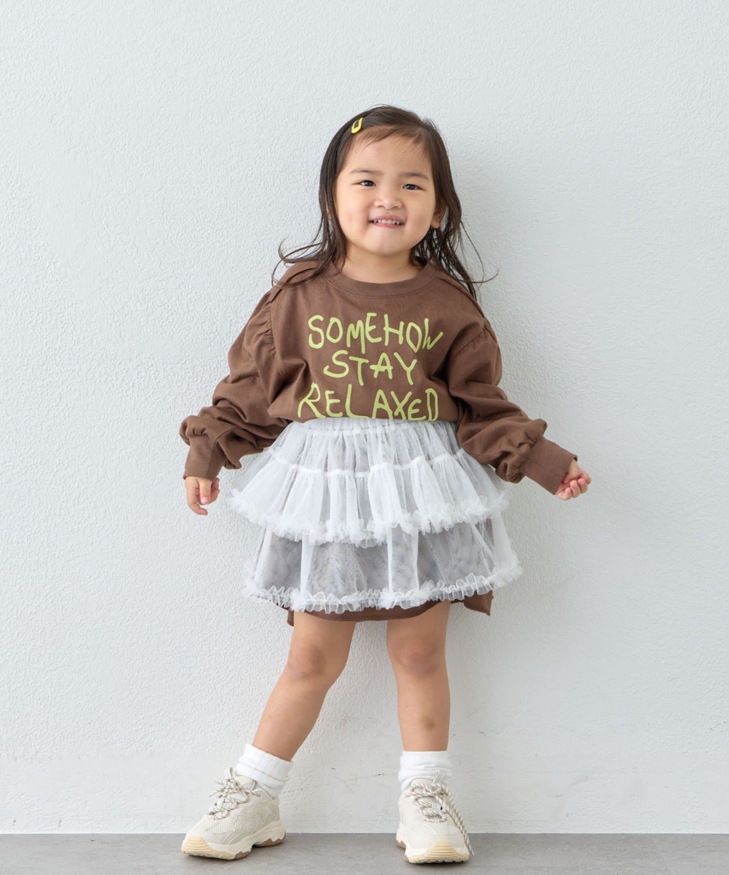CIAOPANIC TYPY(チャオパニックティピー) 【KIDS/ZOZO限定カラーあり】らくがき風フロッキーロゴミニワンピチュニック