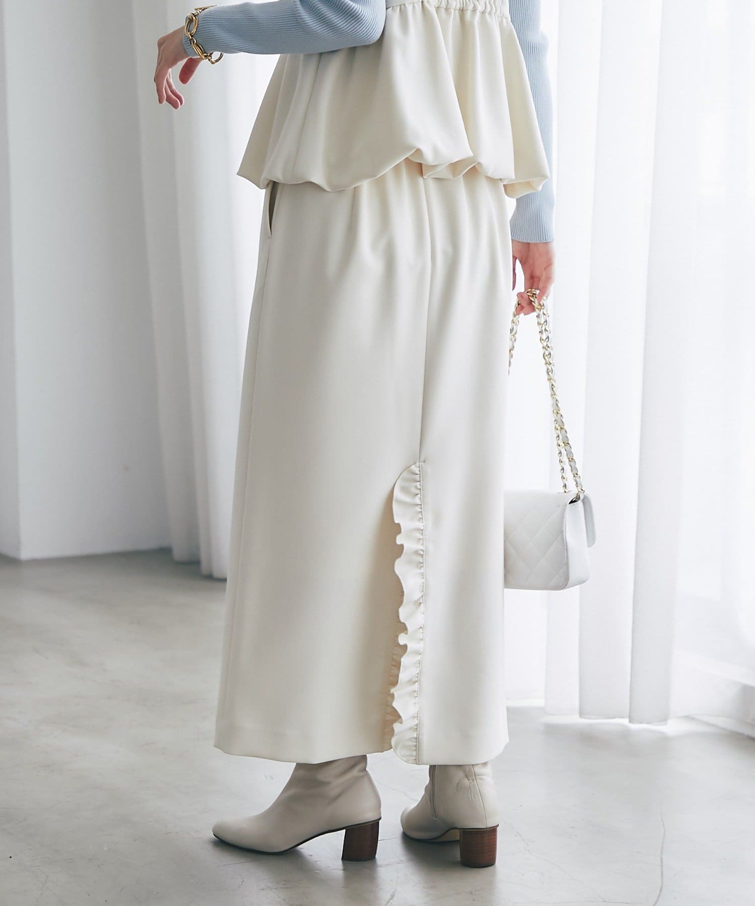La boutique BonBon】ダブルクロスナローマキシスカート | OUTLET