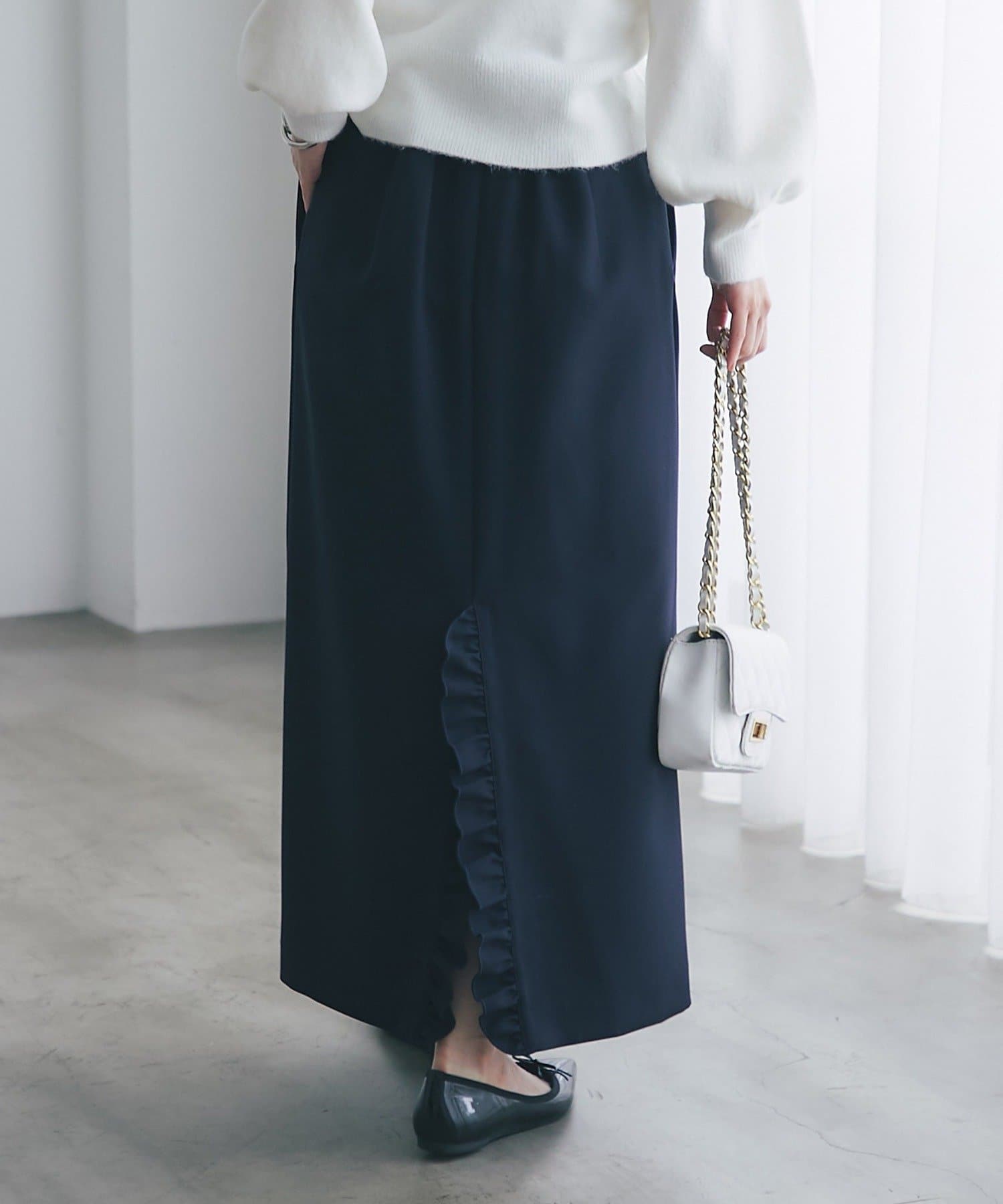 La boutique BonBon】ダブルクロスナローマキシスカート | OUTLET