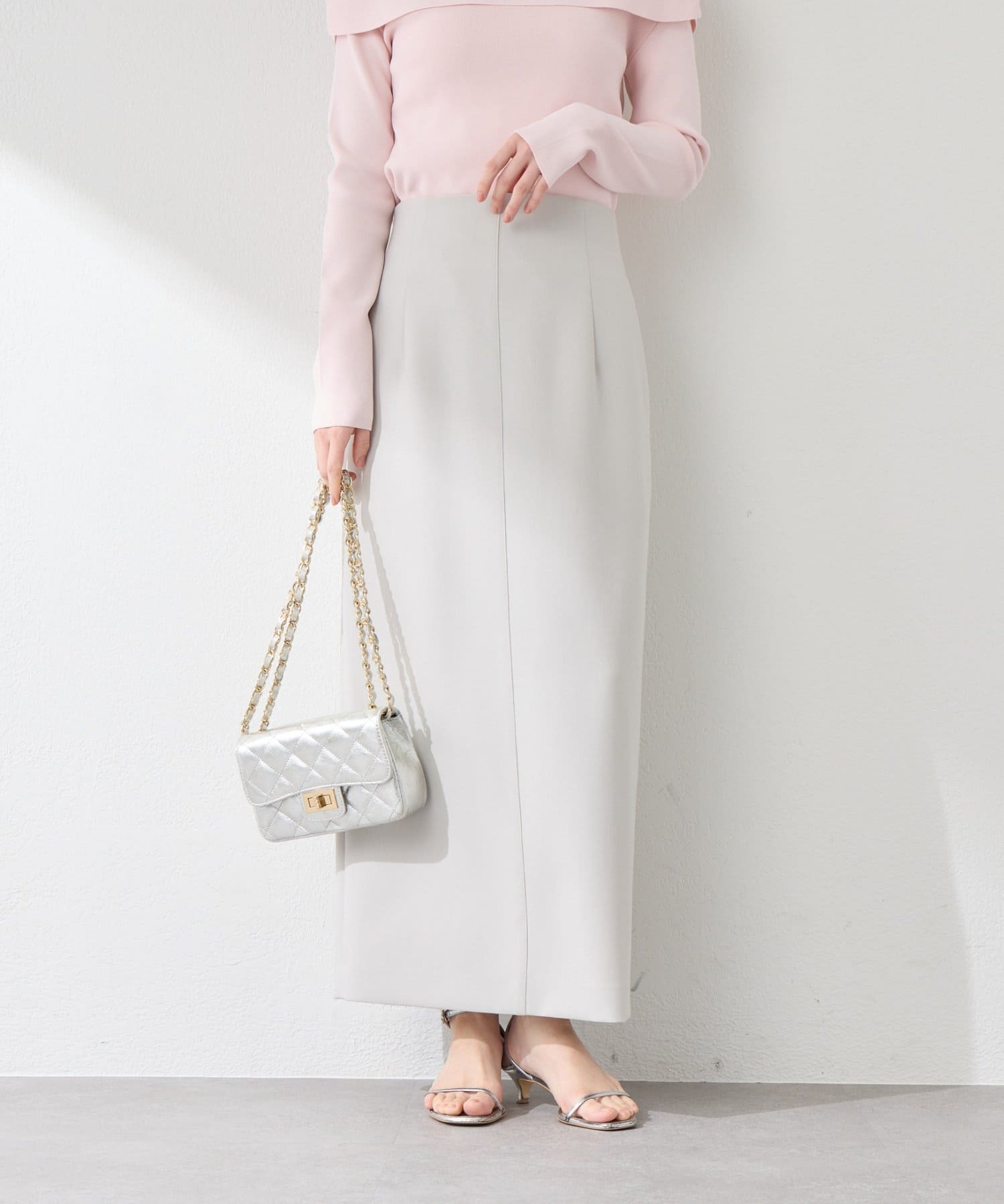 La boutique BonBon】ダブルクロスナローマキシスカート | OUTLET