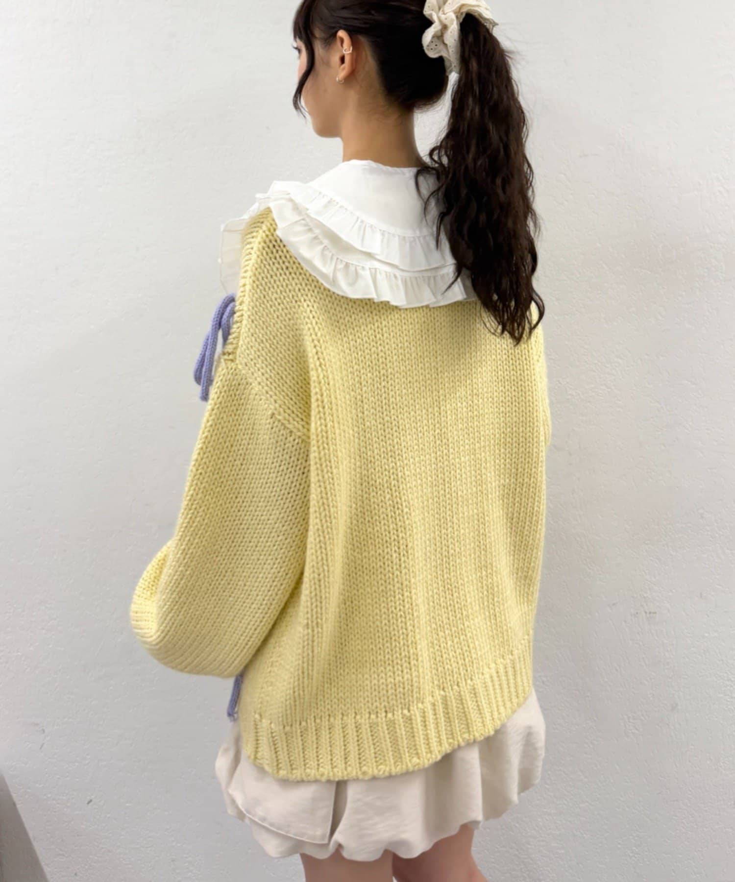 OUTLET(アウトレット) 【w closet】フリルBIGつけ襟