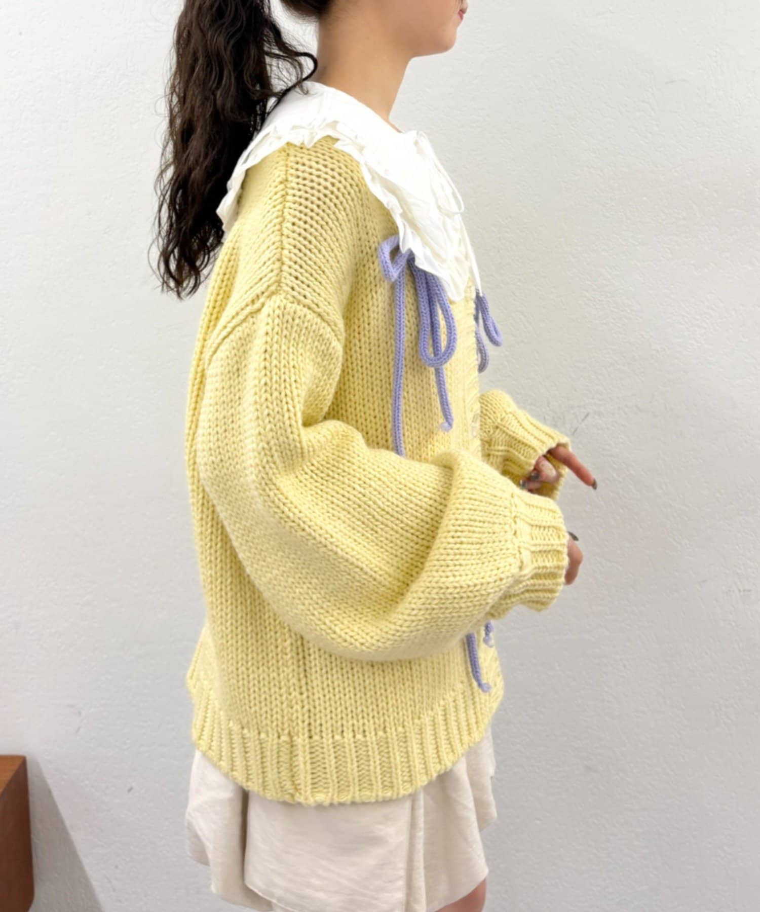 OUTLET(アウトレット) 【w closet】フリルBIGつけ襟