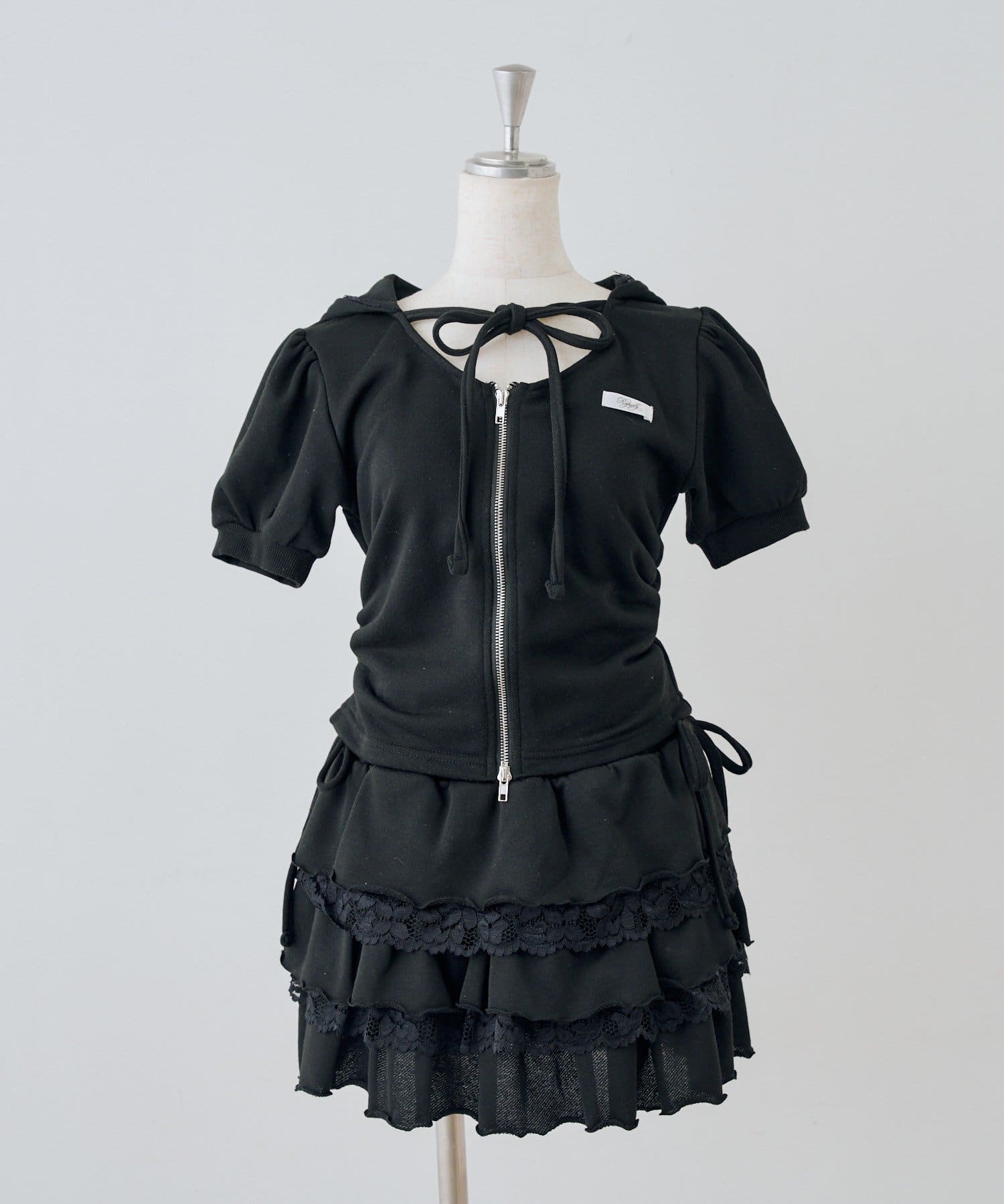 NICE CLAUP / OLIVE des OLIVE OUTLET(ナイスクラップ  / オリーブ デ オリーブ アウトレット) 【continuer】Ｗジップパーカーセットアップ