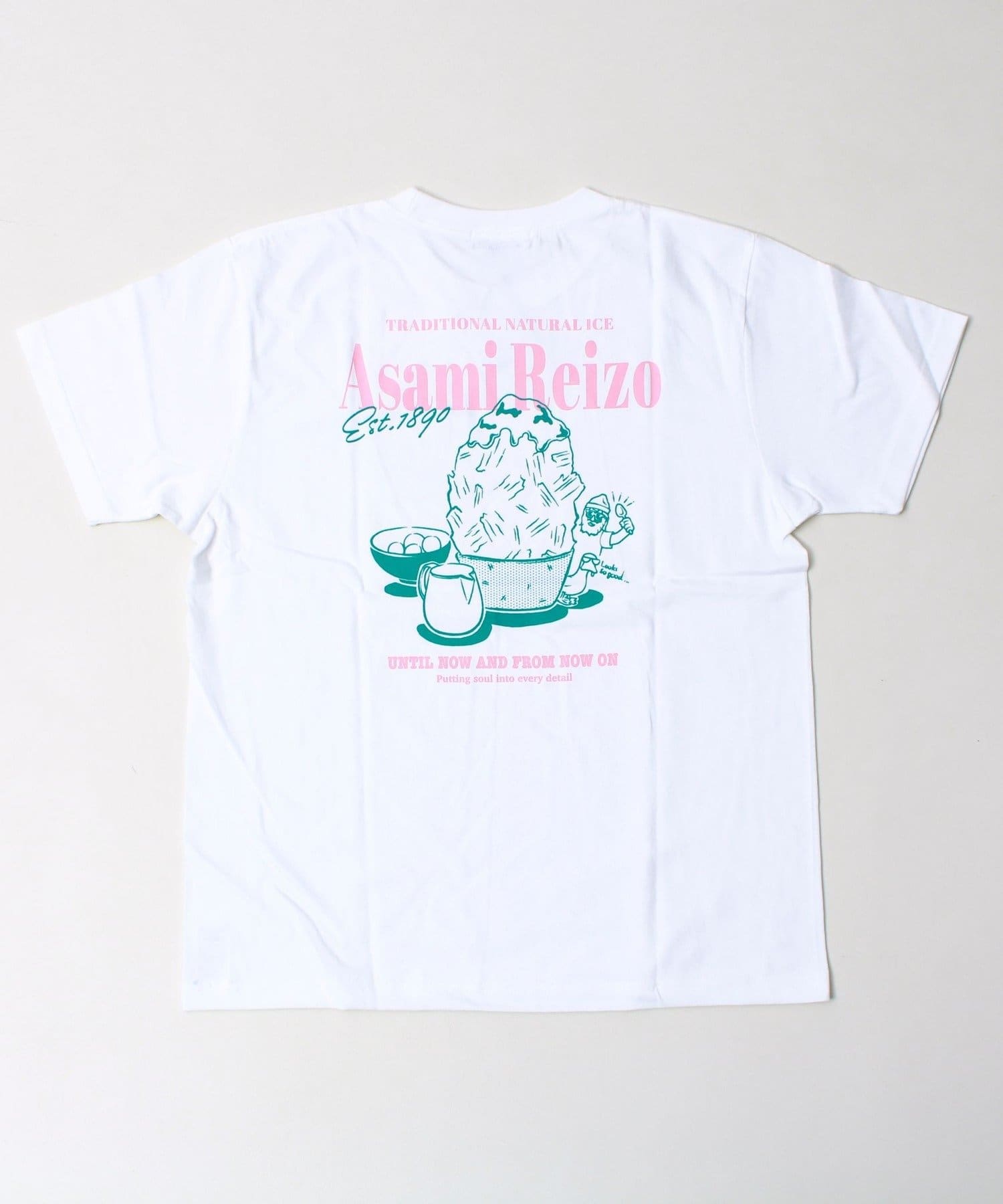 FREDY & GLOSTER(フレディ アンド グロスター) 【Duckster×阿左美冷蔵】コラボ かき氷と白玉Tシャツ ユニセックス