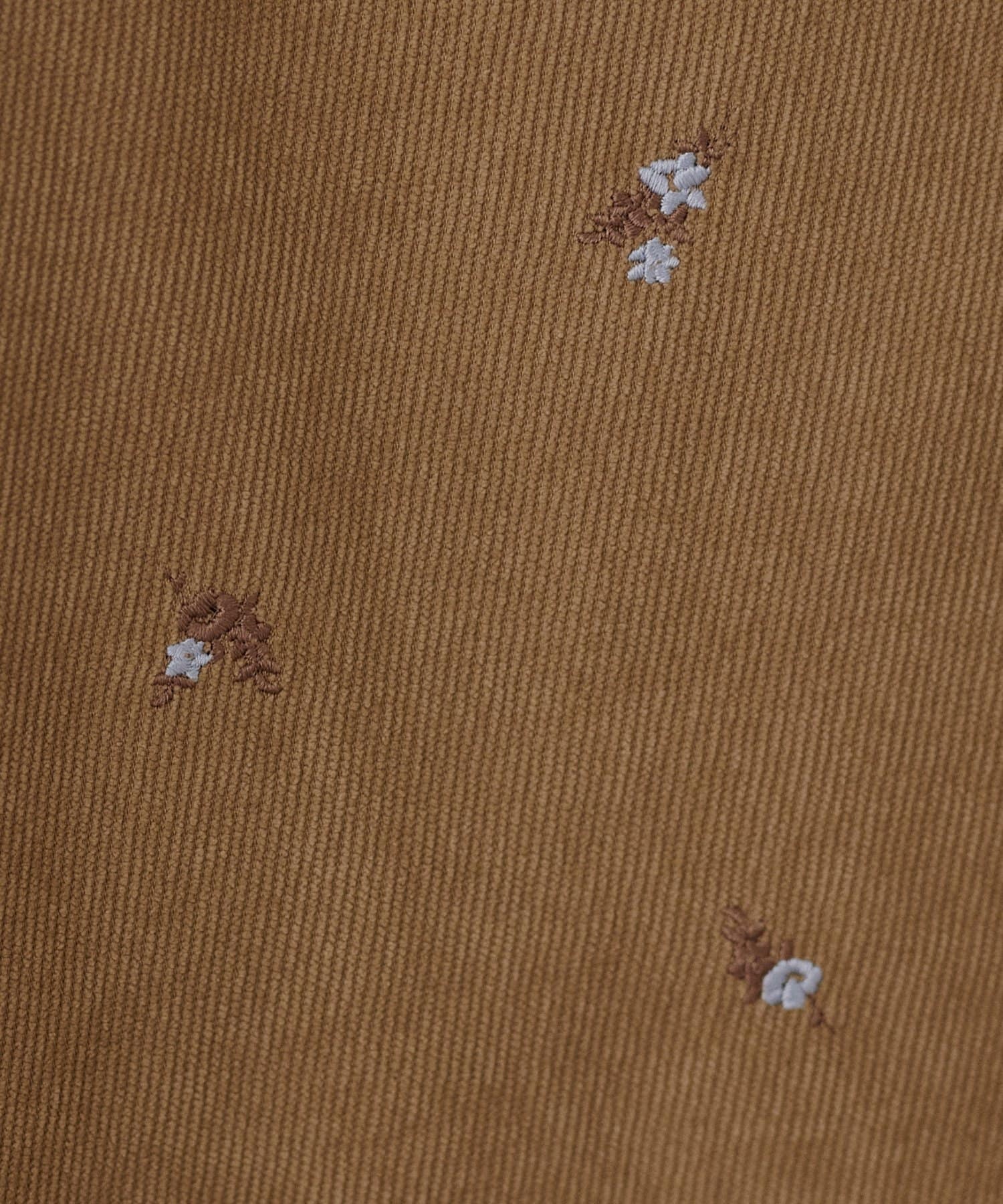 DISCOAT(ディスコート) 花柄刺繍コーデュロイシャツ