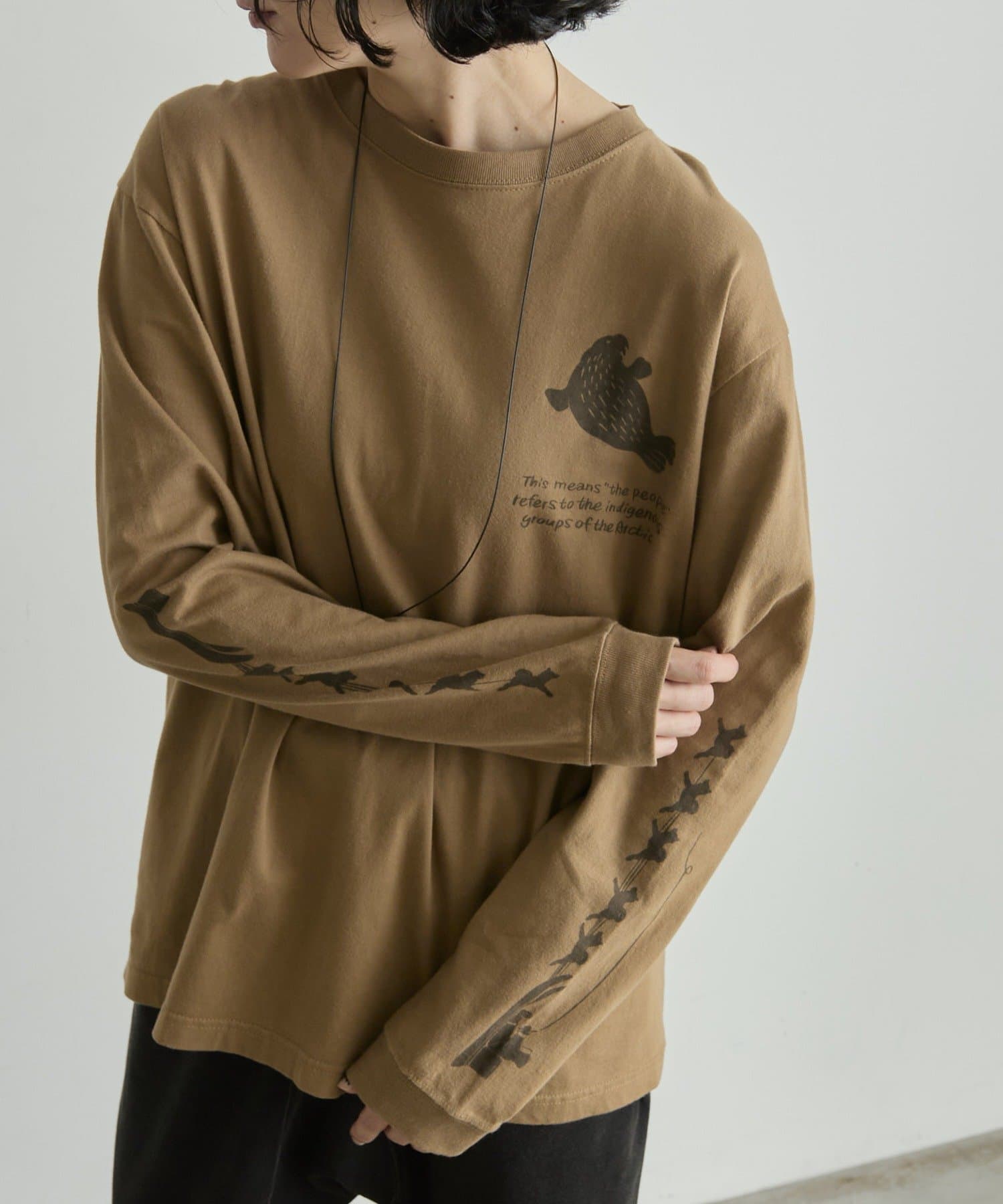 ear PAPILLONNER(イア パピヨネ) 《綿100％》【Work of art Kendai×SUM1 STYLE】別注ロングTシャツ/ロンT