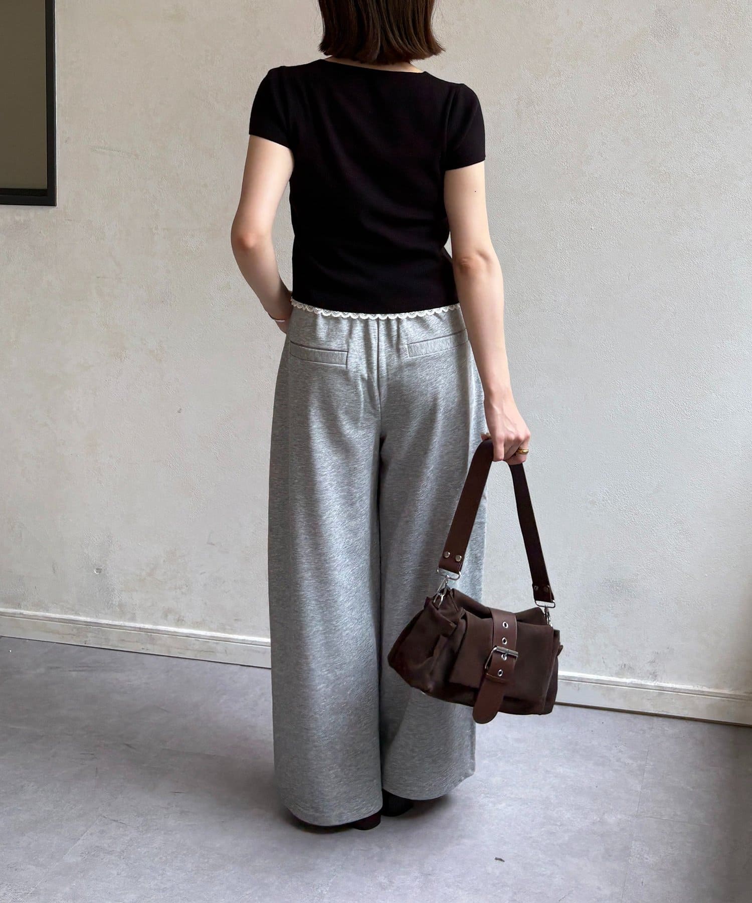Thevon.(ゼヴォン) レースドッキングニットカーディガン