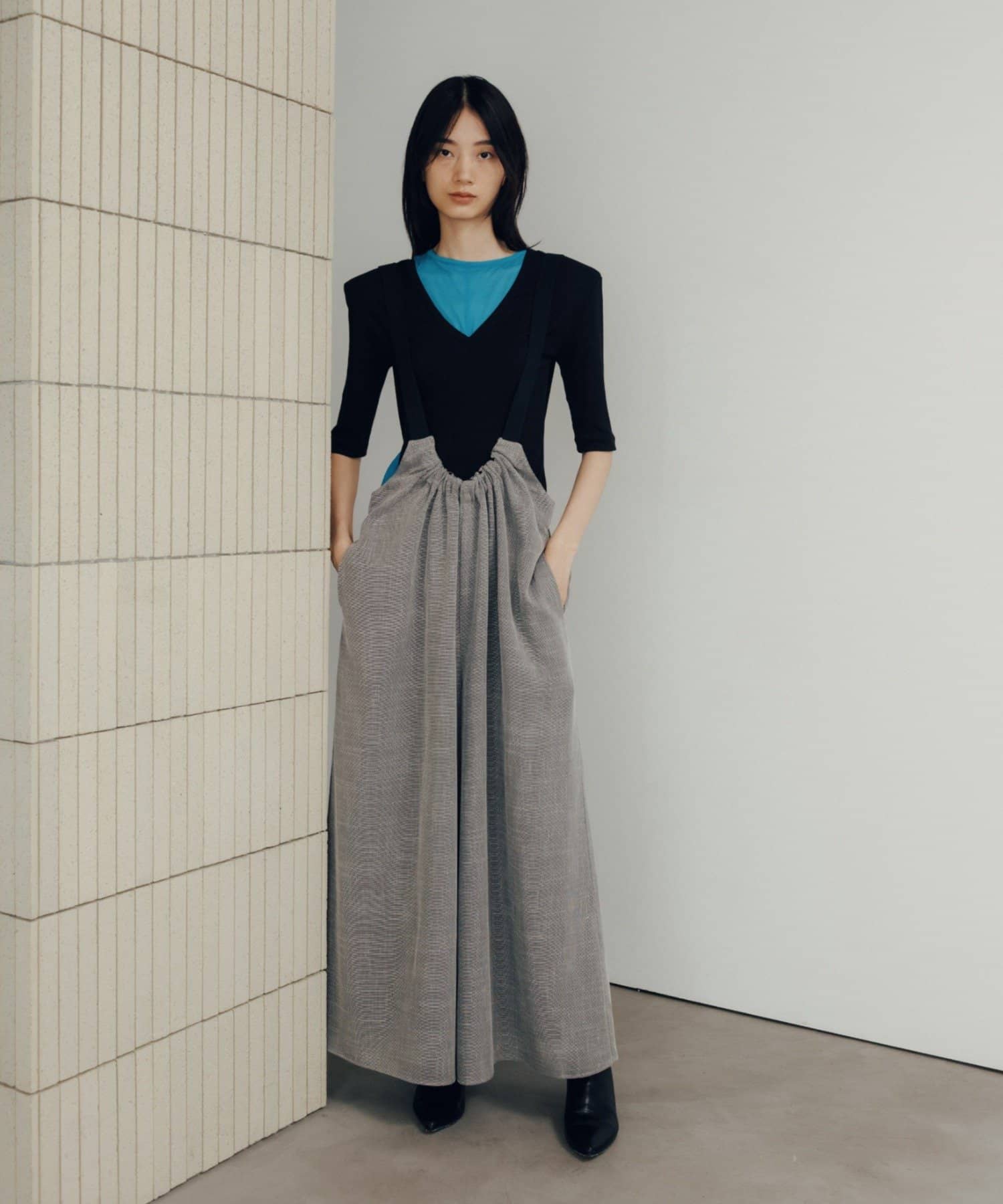 Pasterip(パセリ) KARAMI wide salopette