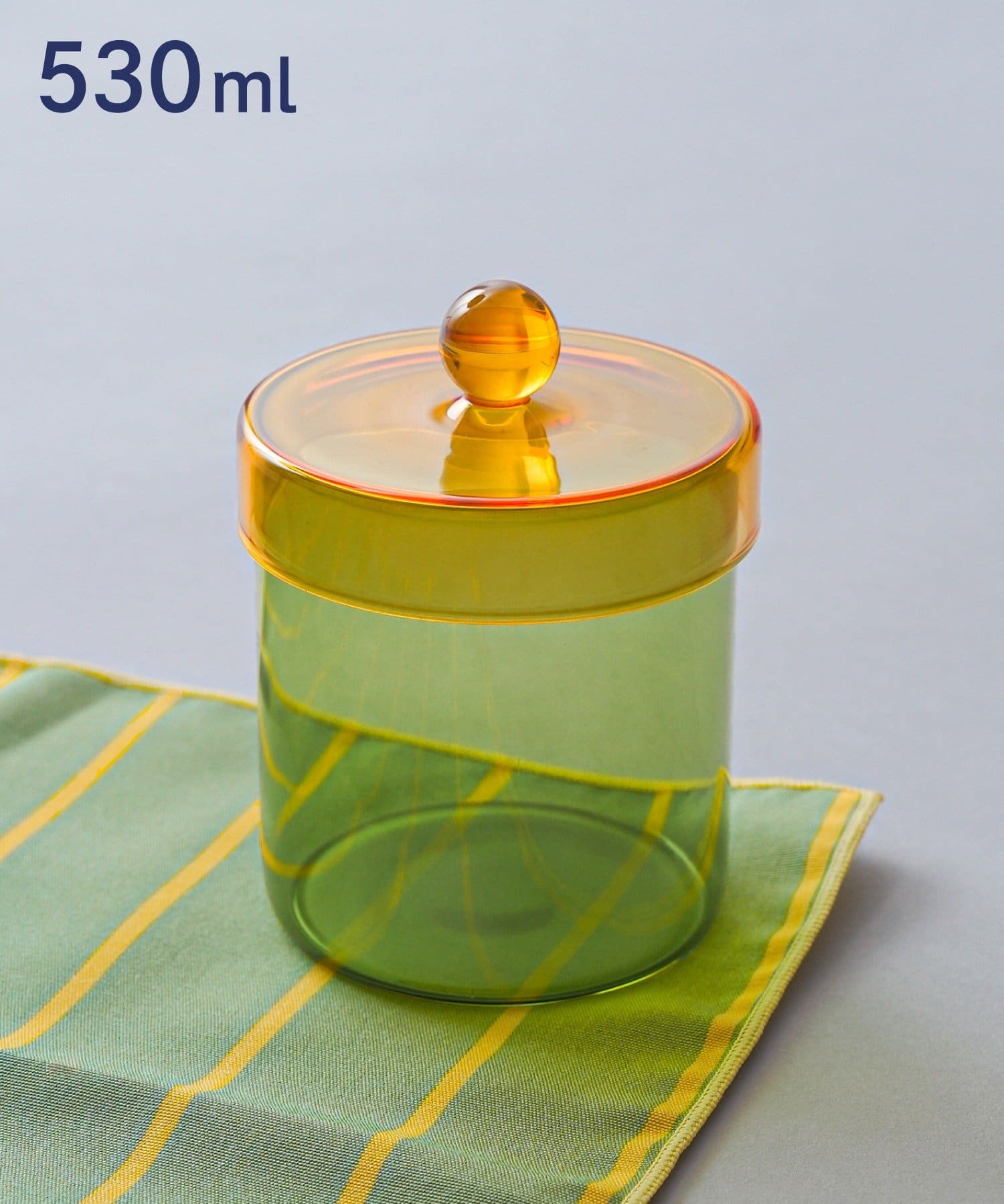 3COINS(スリーコインズ) ガラスキャニスターM：530ml