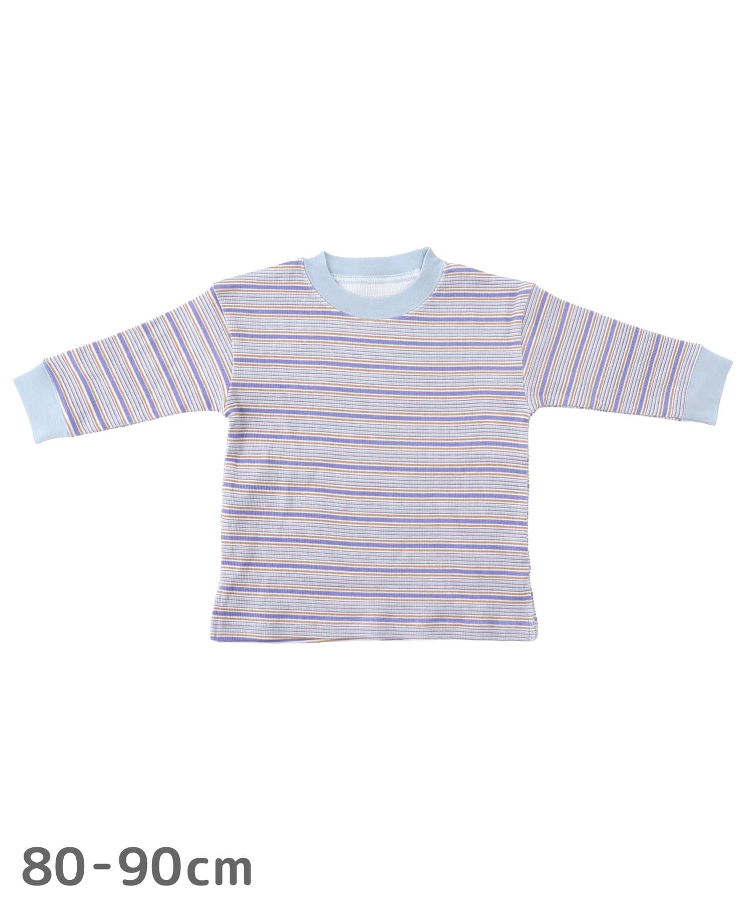 3COINS(スリーコインズ) リブロングTシャツ：80～90cm