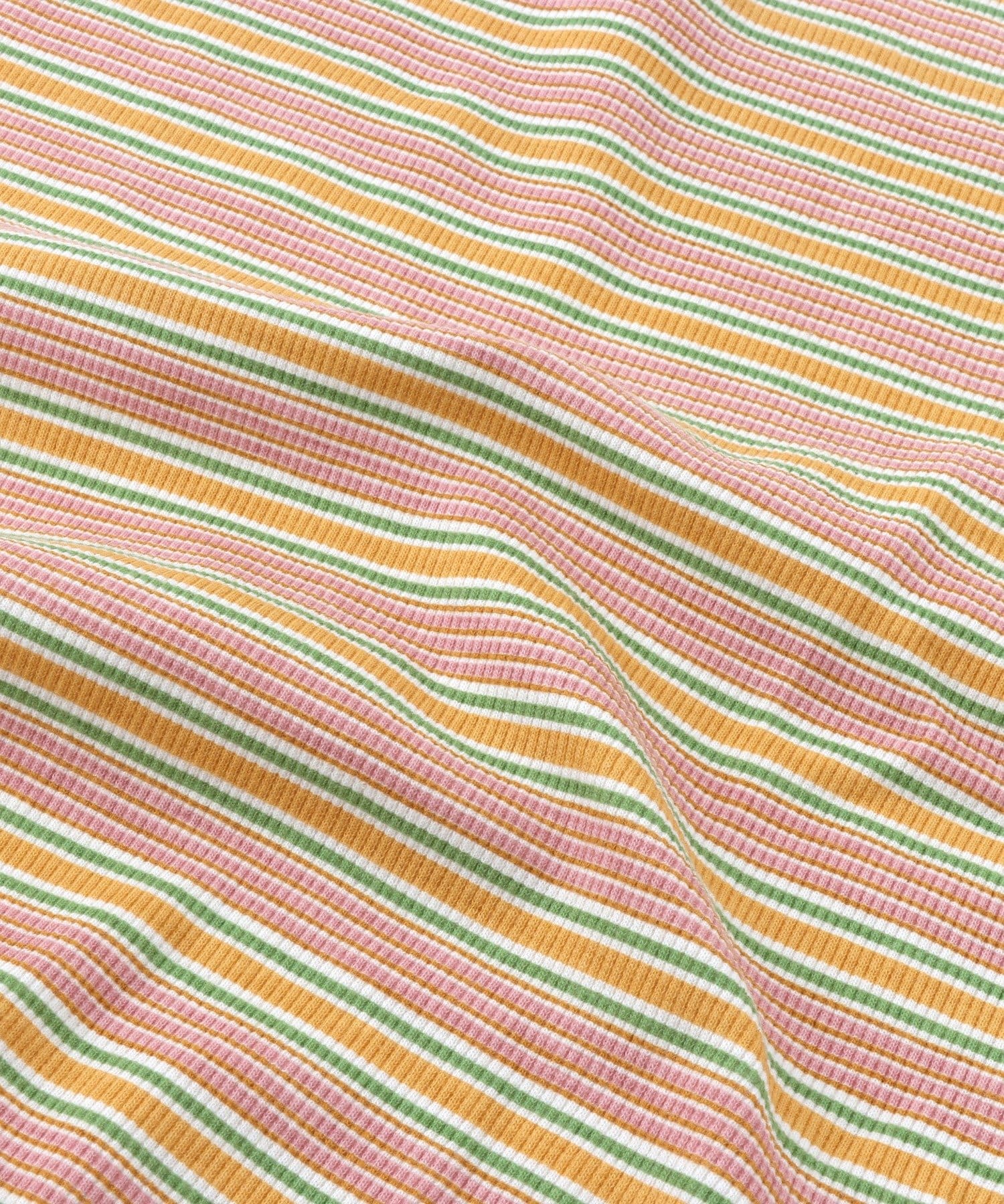 3COINS(スリーコインズ) リブロングTシャツ：80～90cm