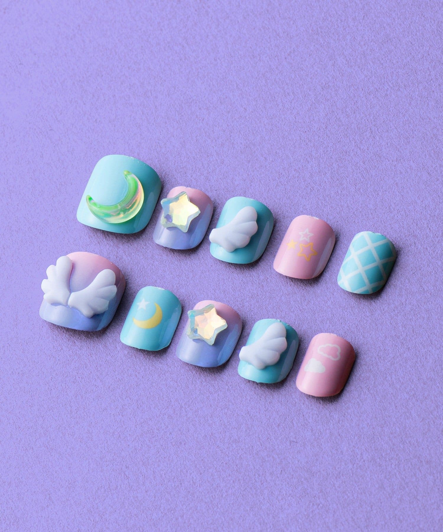 3COINS(スリーコインズ) KIDSぷっくりネイルチップ／KIDSコスメ