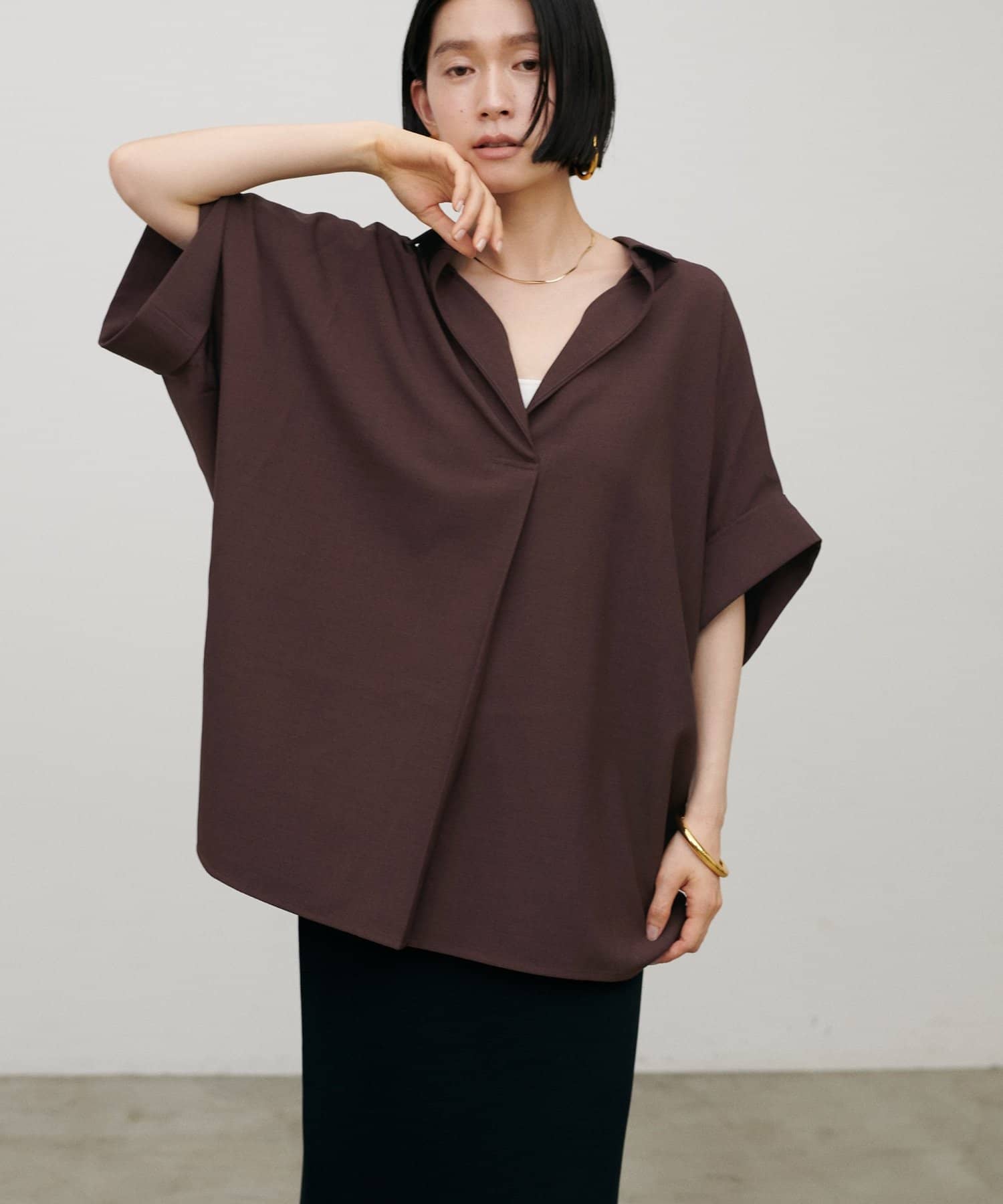 LARUTA(ラルータ) サラリタッチドルマンスキッパーシャツ
