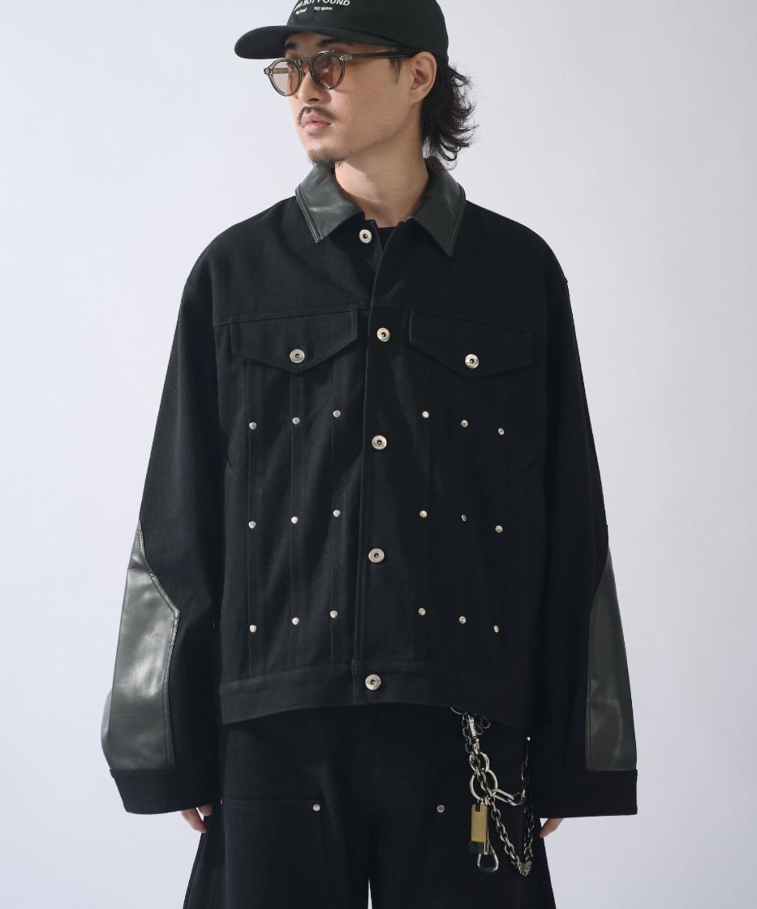 Lui's(ルイス) SURJENT レザーコンビデニムジャケット