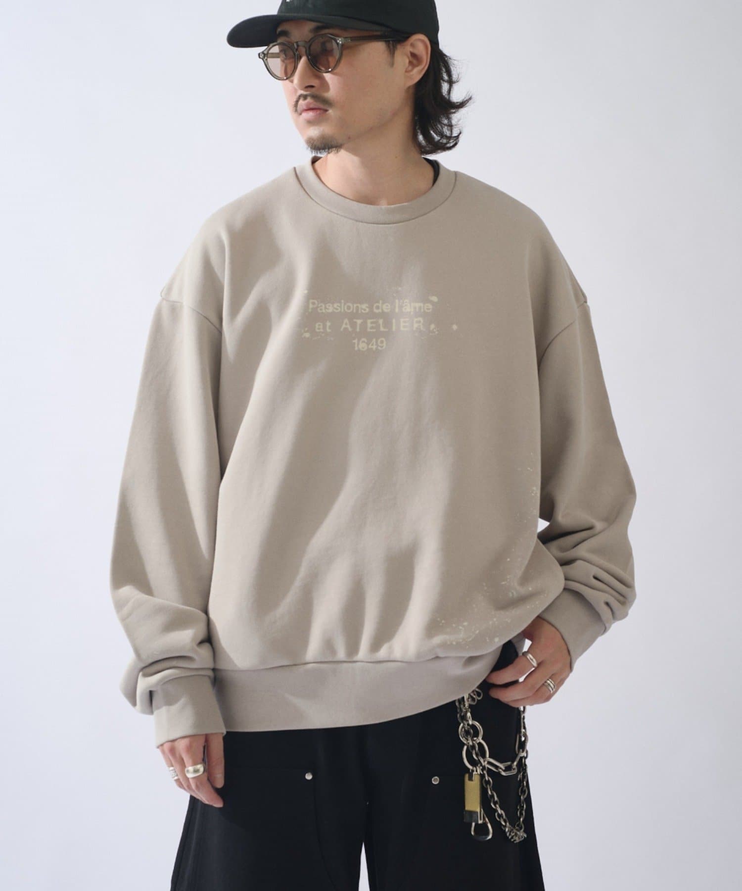Lui's(ルイス) SURJENT オーバーサイズステンシルスウェット