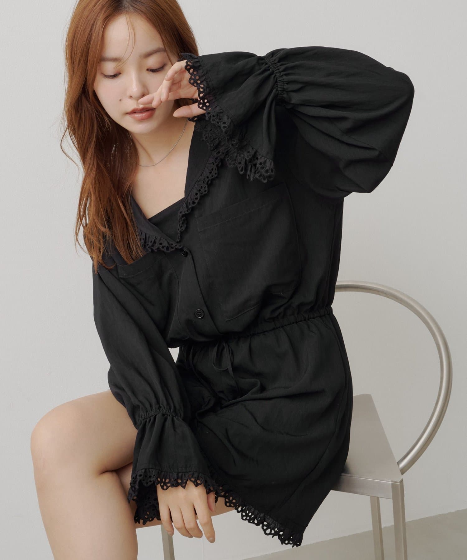 Kastane(カスタネ) 【8.28(金)17：00～8.30(日)23：59限定発売】limited cottonlace rompers