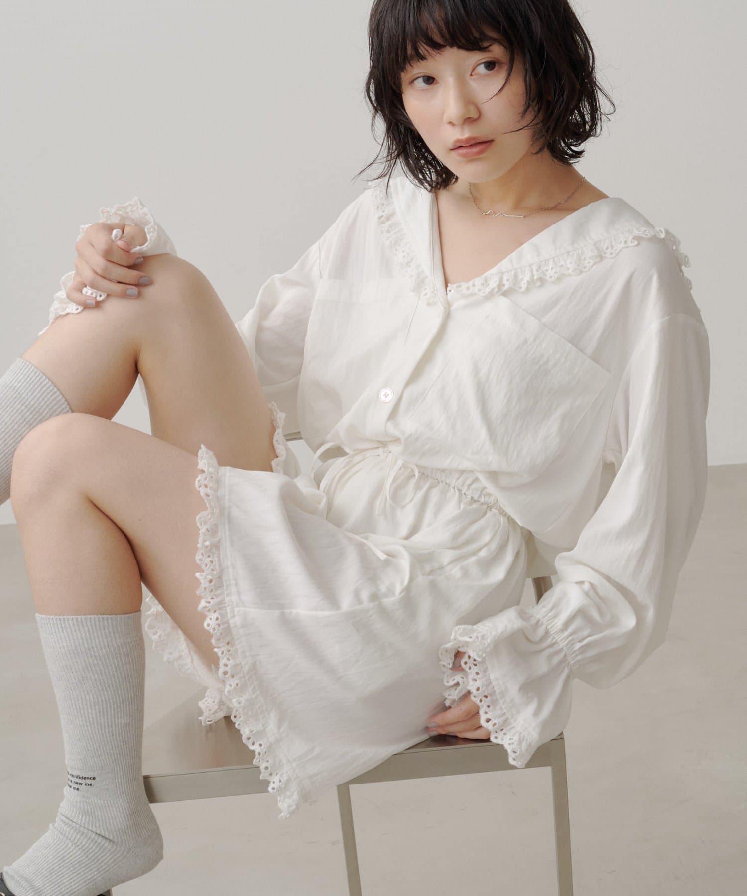 Kastane(カスタネ) 【8.28(金)17：00～8.30(日)23：59限定発売】limited cottonlace rompers