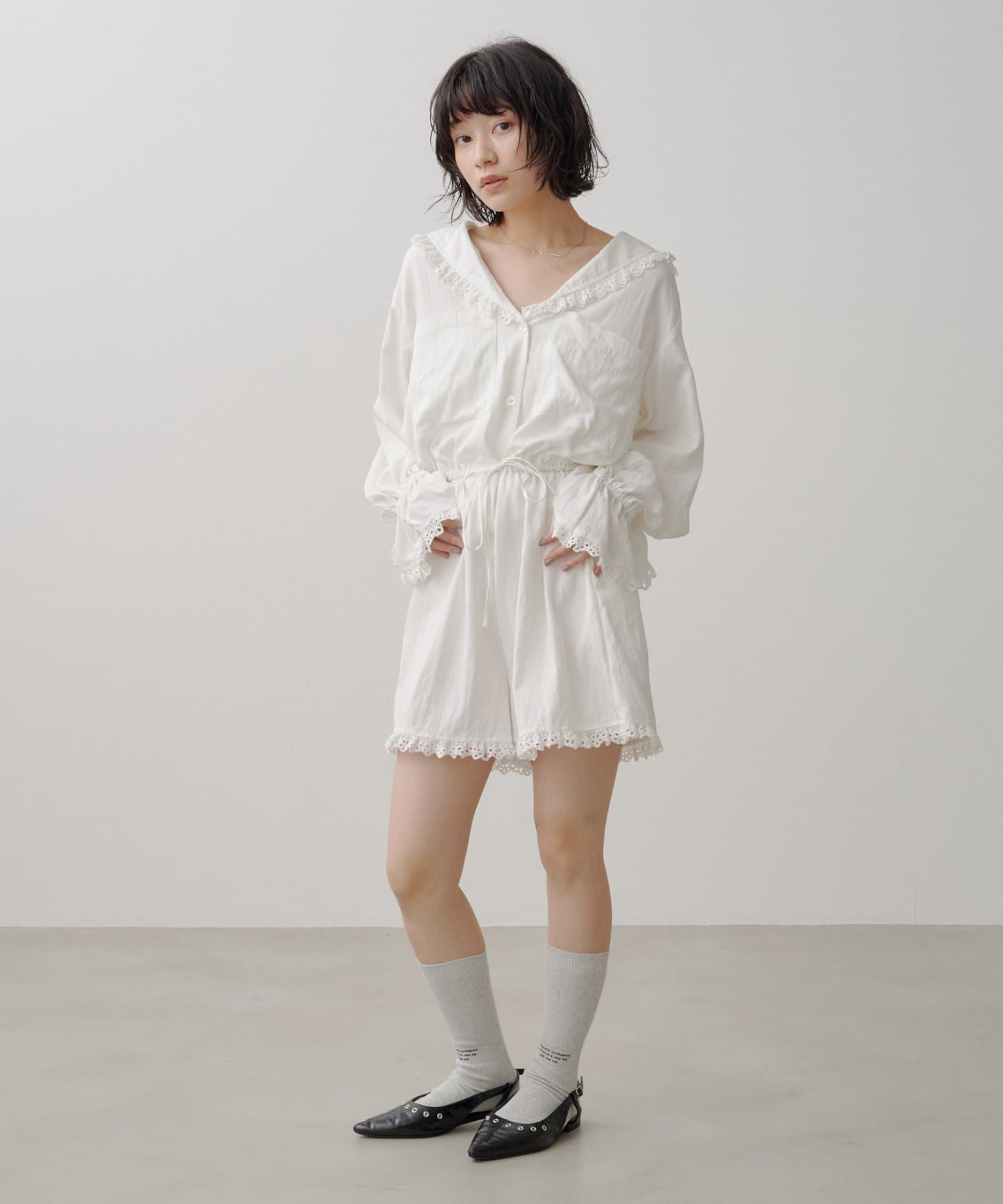 Kastane(カスタネ) 【8.28(金)17：00～8.30(日)23：59限定発売】limited cottonlace rompers