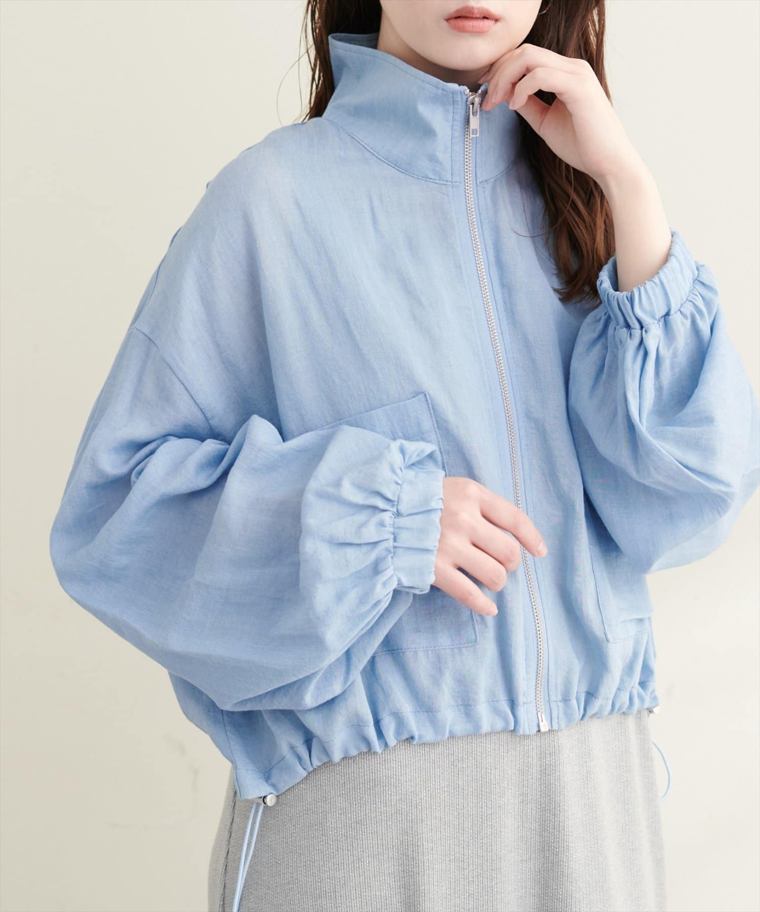 natural couture(ナチュラルクチュール) スタンドショートブルゾン