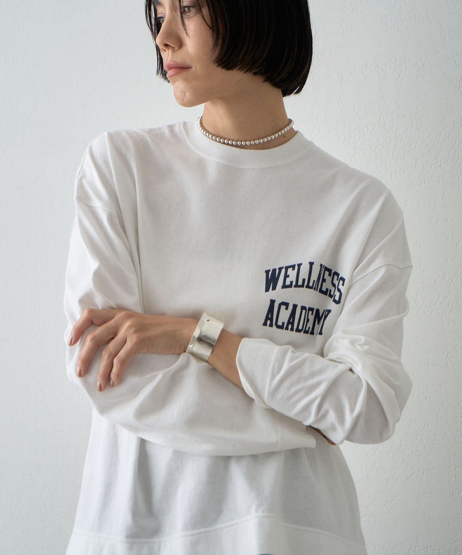 Whim Gazette(ウィム ガゼット) 【Drawing Numbers】INSCRIRE/ウェルネスロングスリーブTシャツ