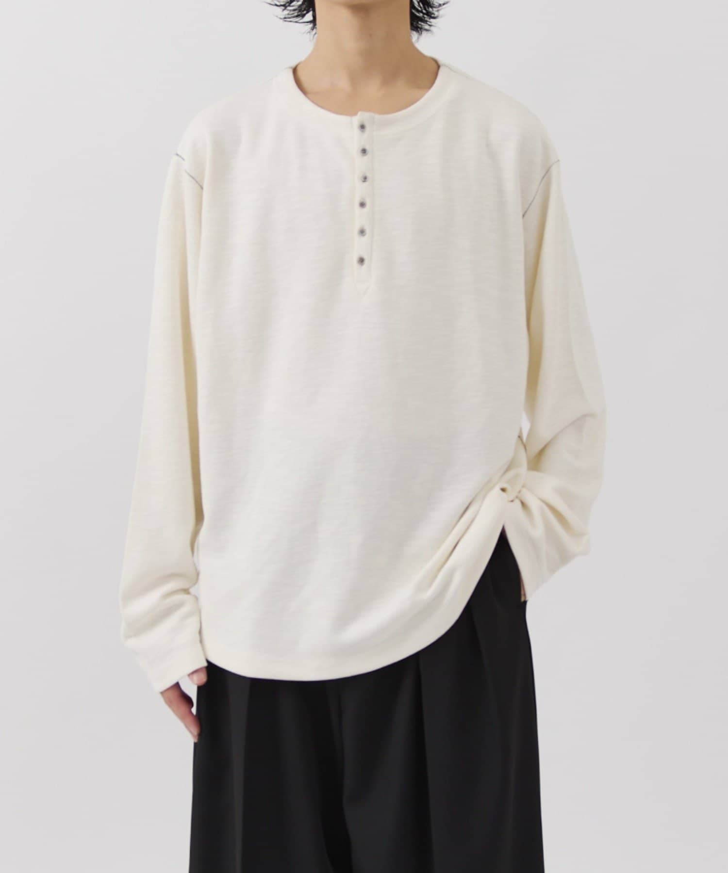 Lui's(ルイス) スラブヘンリーネックロンT