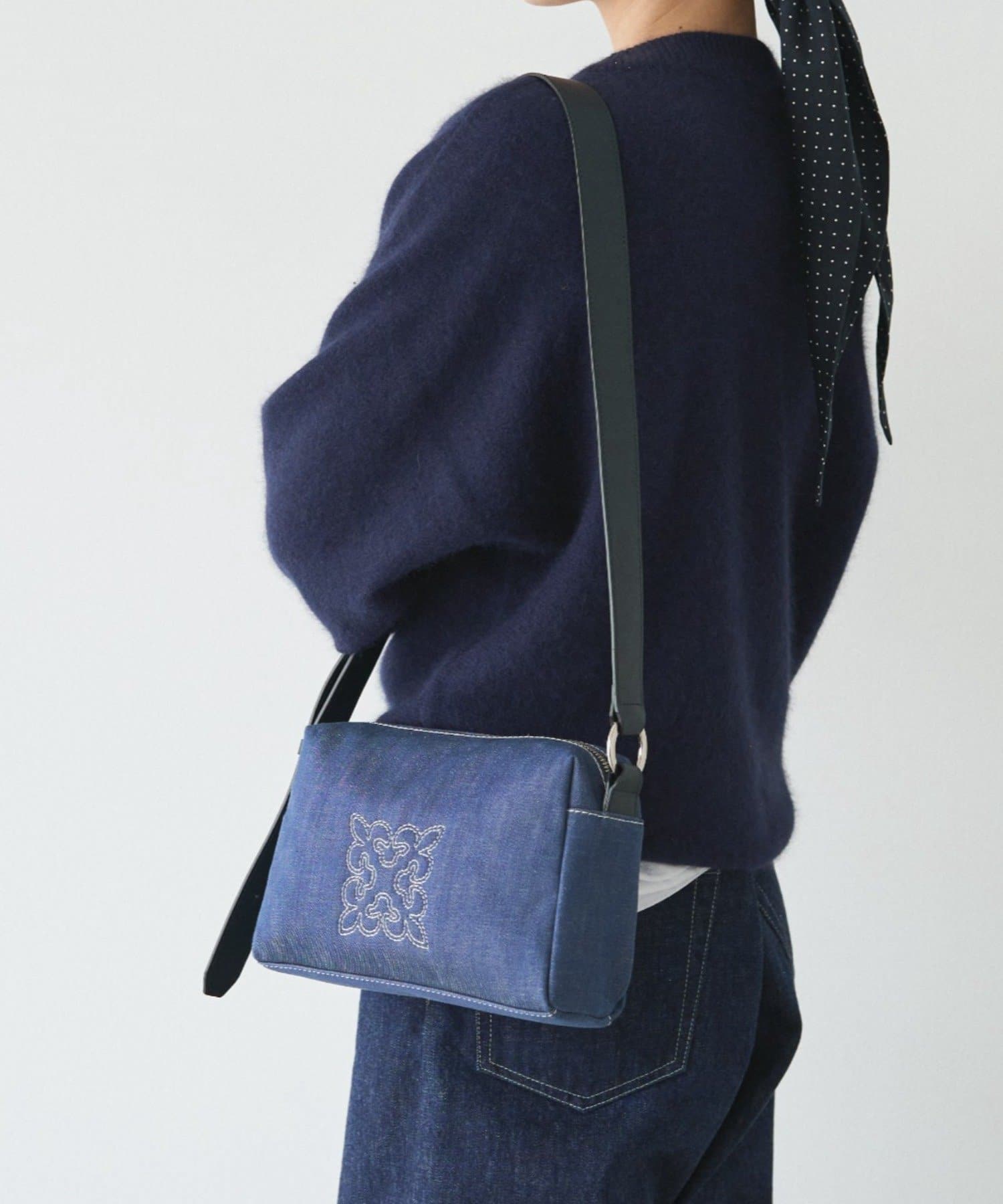 russet(ラシット) 《WEB限定》デニムスクエアショルダーバッグ
