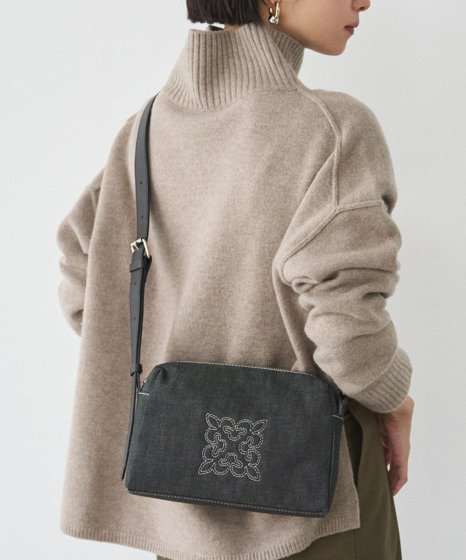russet(ラシット) 《WEB限定》デニムスクエアショルダーバッグ